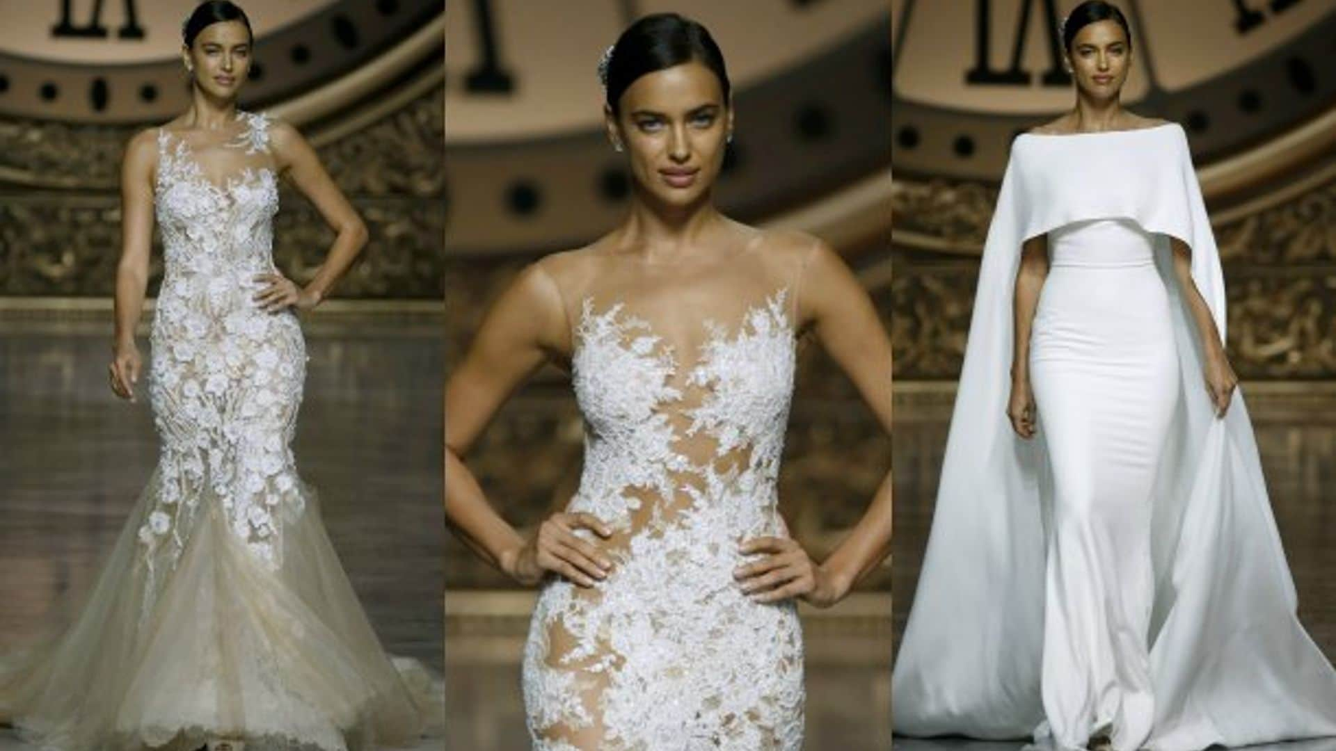 Irina Shayk, estrella en el desfile de Pronovias