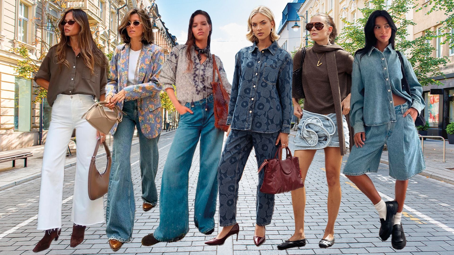 Guía FASHION de los vaqueros que serán tendencia este otoño: de los 'jeans' acampanados a las bermudas