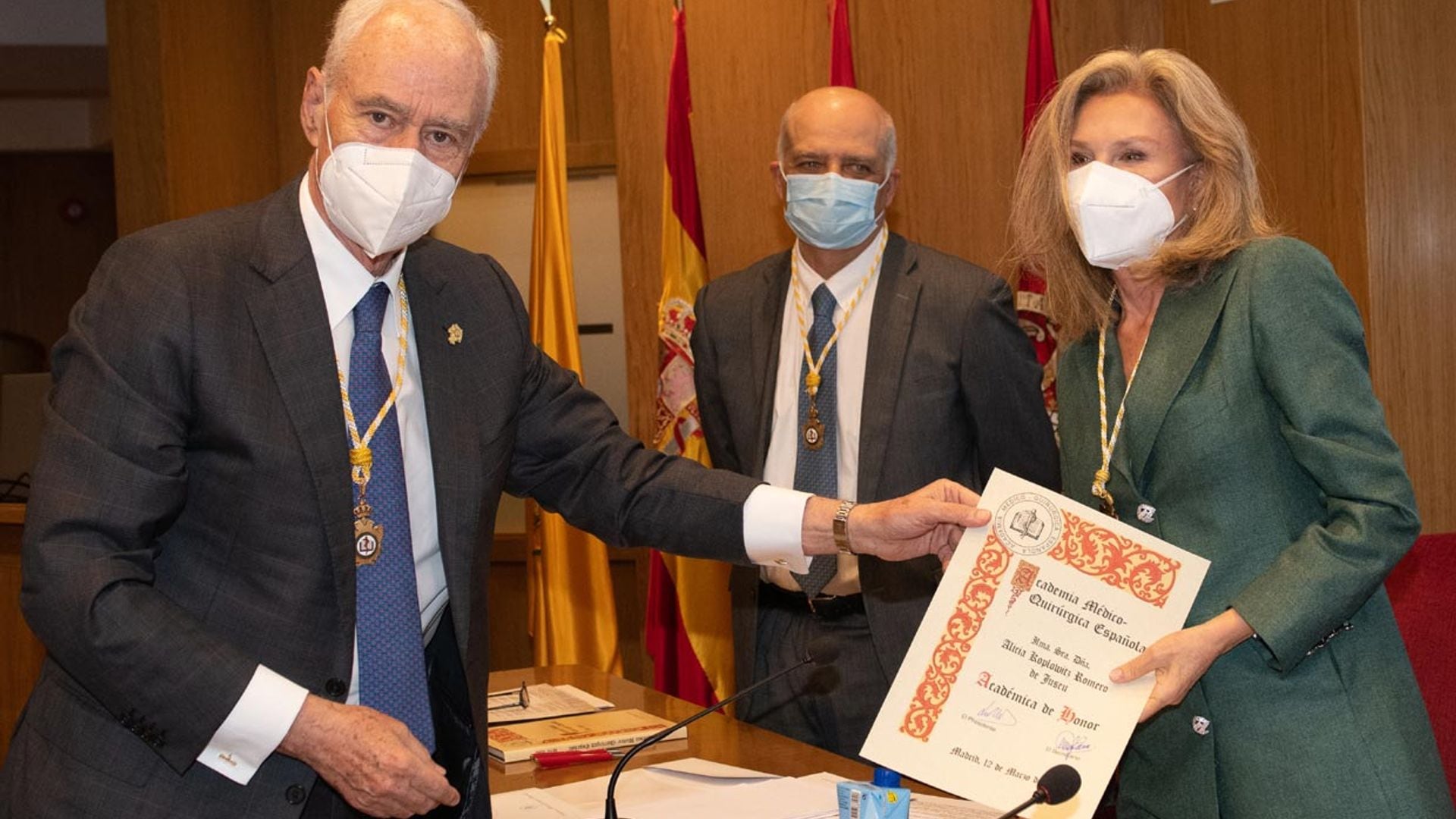 Alicia Koplowitz, nombrada Académica de Honor de la Academia Médico Quirúrgica Española