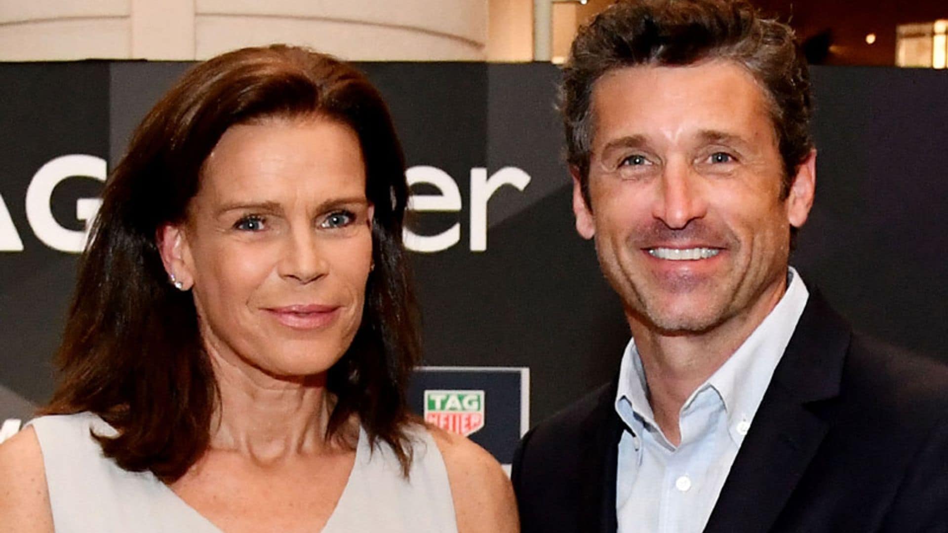 Estefanía de Mónaco y sus hijos en el camino de Patrick Dempsey