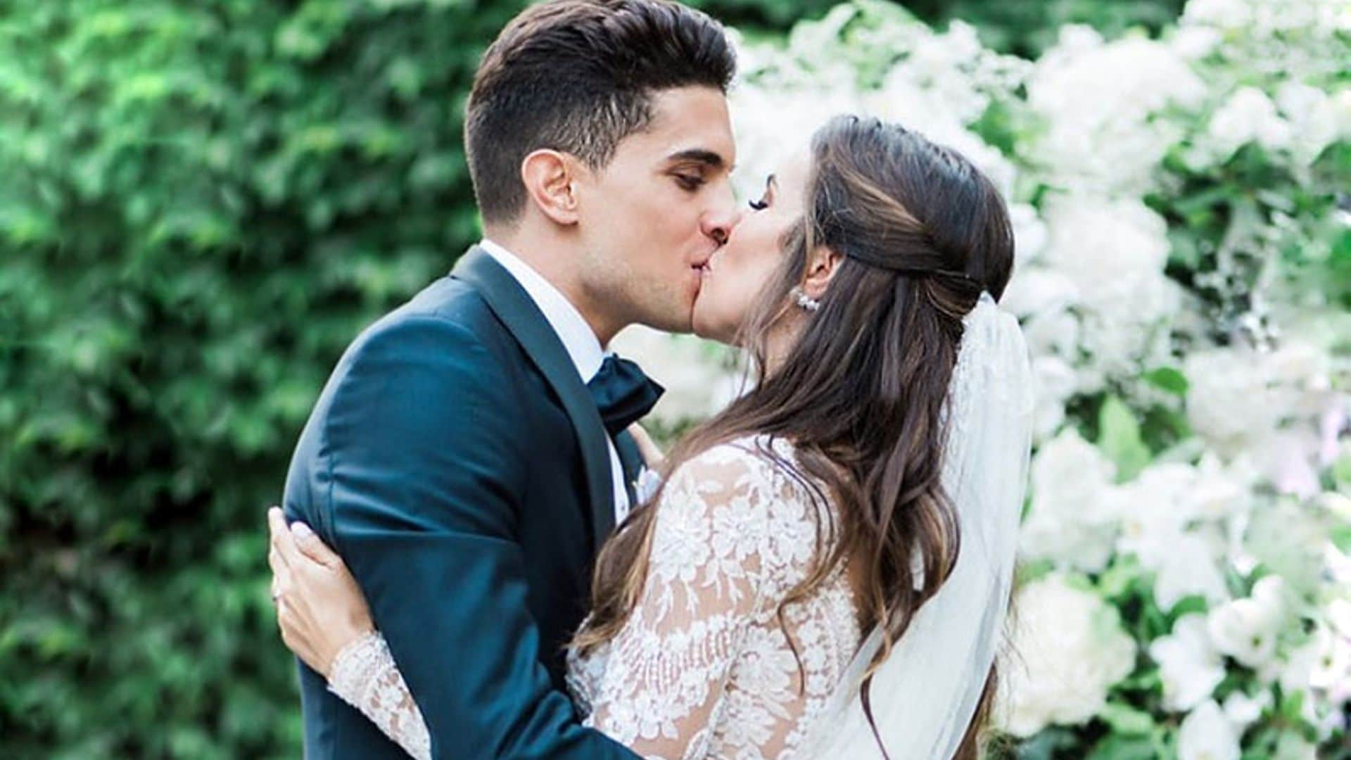 La preciosa imagen que aún no habíamos visto de la boda de Melissa Jiménez y Marc Bartra