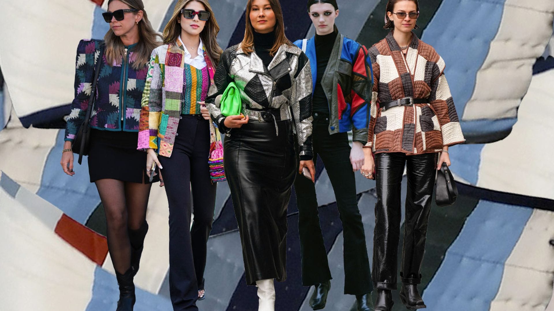 Vuelve la chaqueta 'patchwork': diez looks para llevarla con estilo en 2023