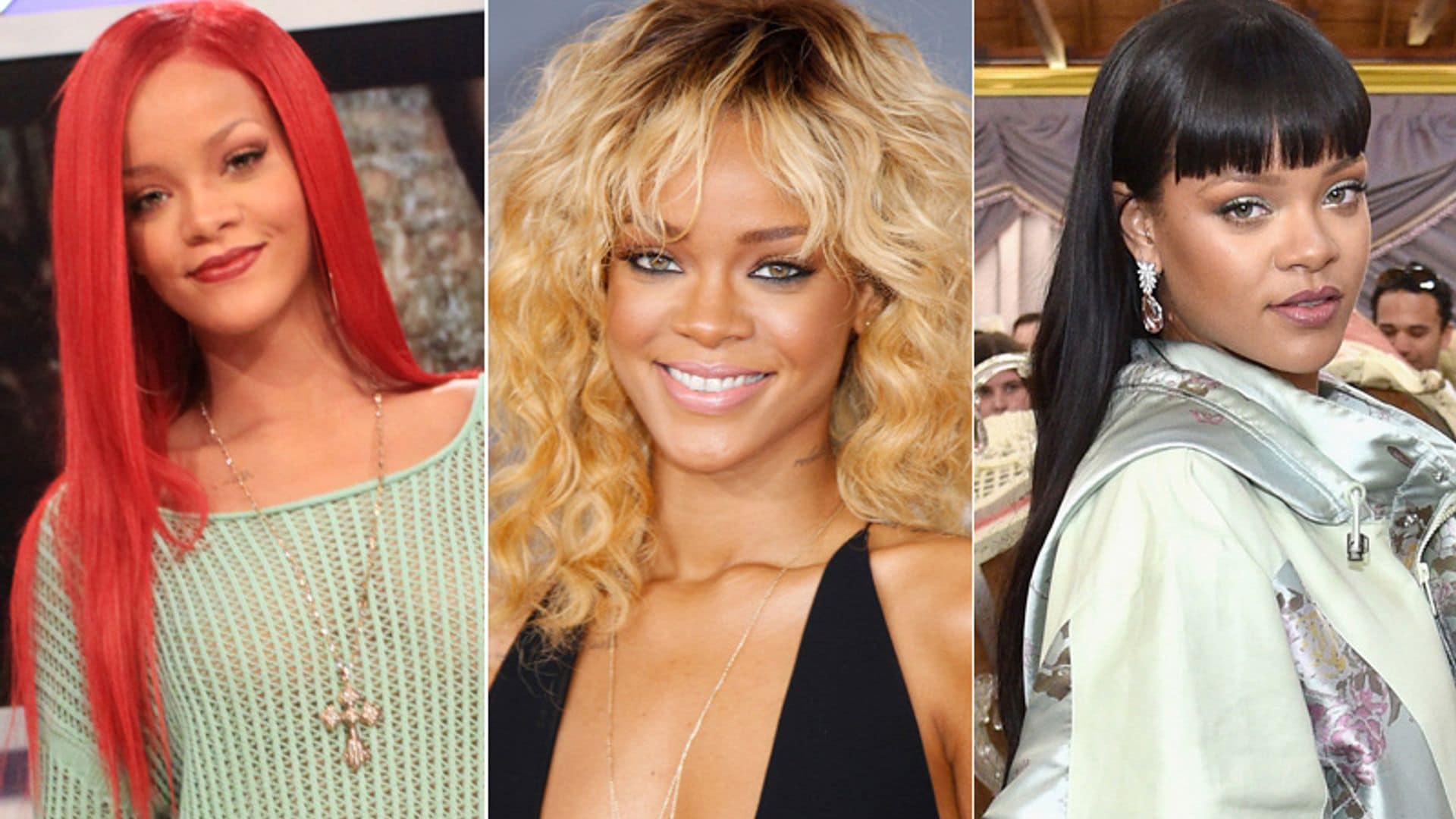 ¡Una mujer camaleónica! Así son algunos de los mejores cambios de 'look' de Rihanna