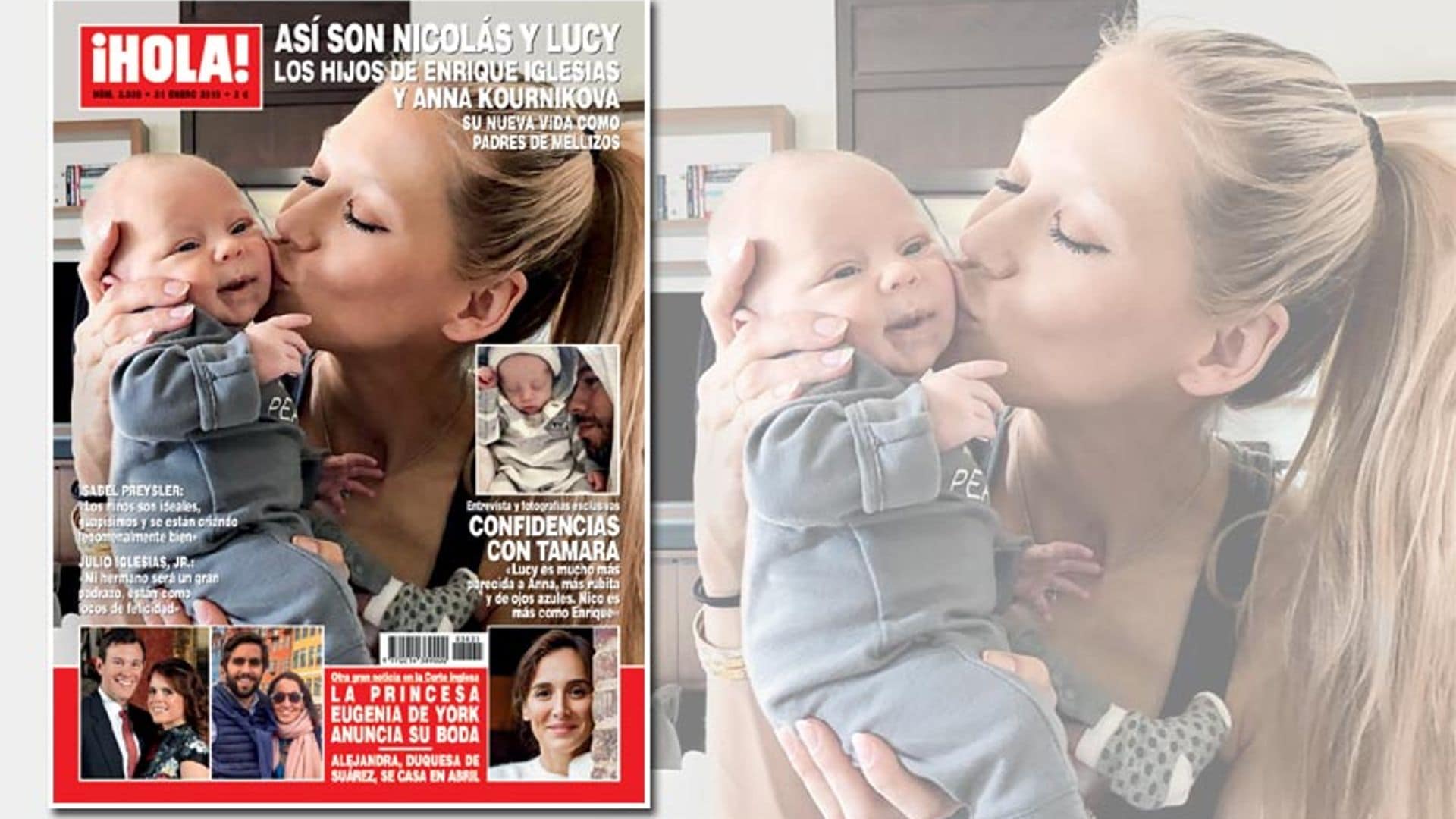 Esta semana en ¡HOLA!: así son Nicolás y Lucy, los hijos de Enrique Iglesias y Anna Kournikova