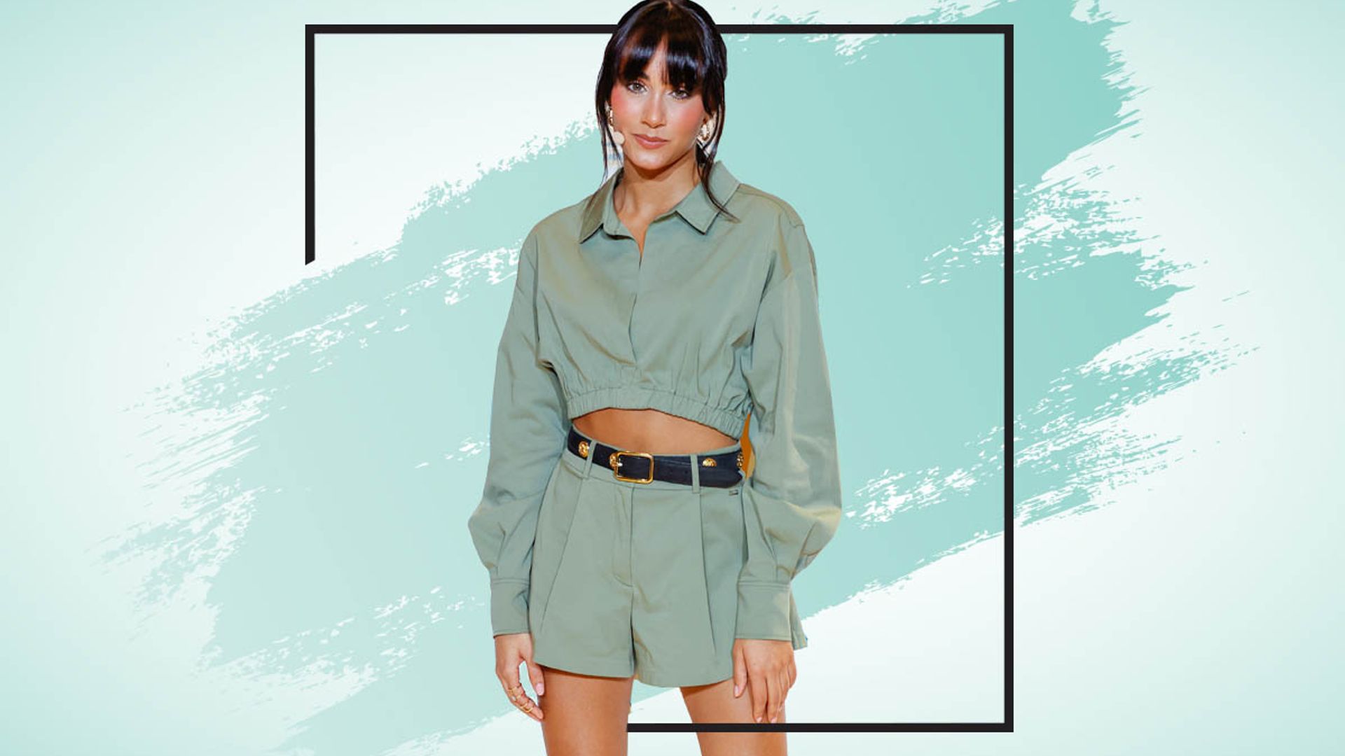 Aitana presume de piernas con un look de estética militar (y 'made in Spain')