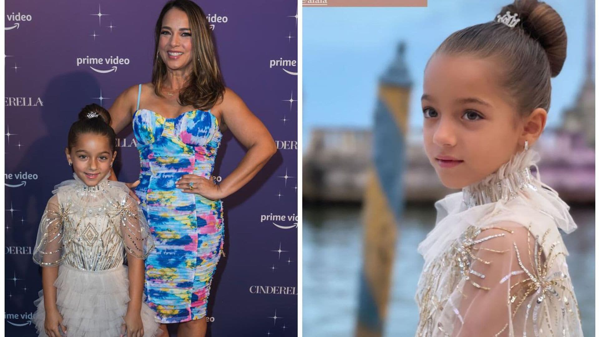 Alaïa, la hija de Adamari López, derrocha glamour en la alfombra roja de ‘Cinderella’