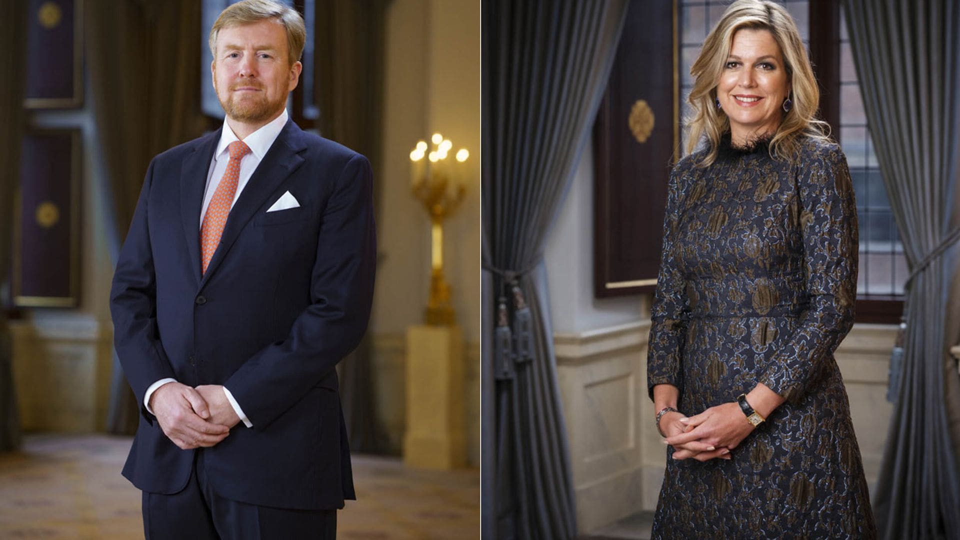 Los reyes Guillermo y Máxima de Holanda, todo elegancia en sus nuevos retratos oficiales