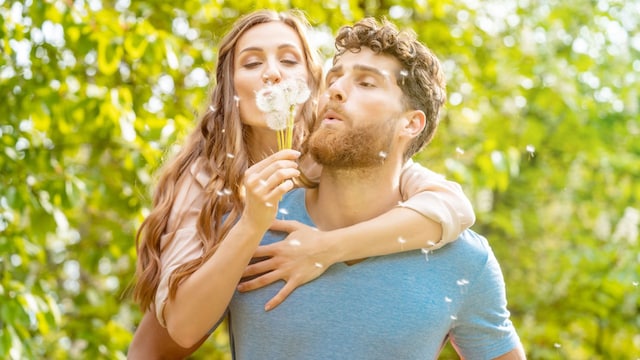 pareja primavera