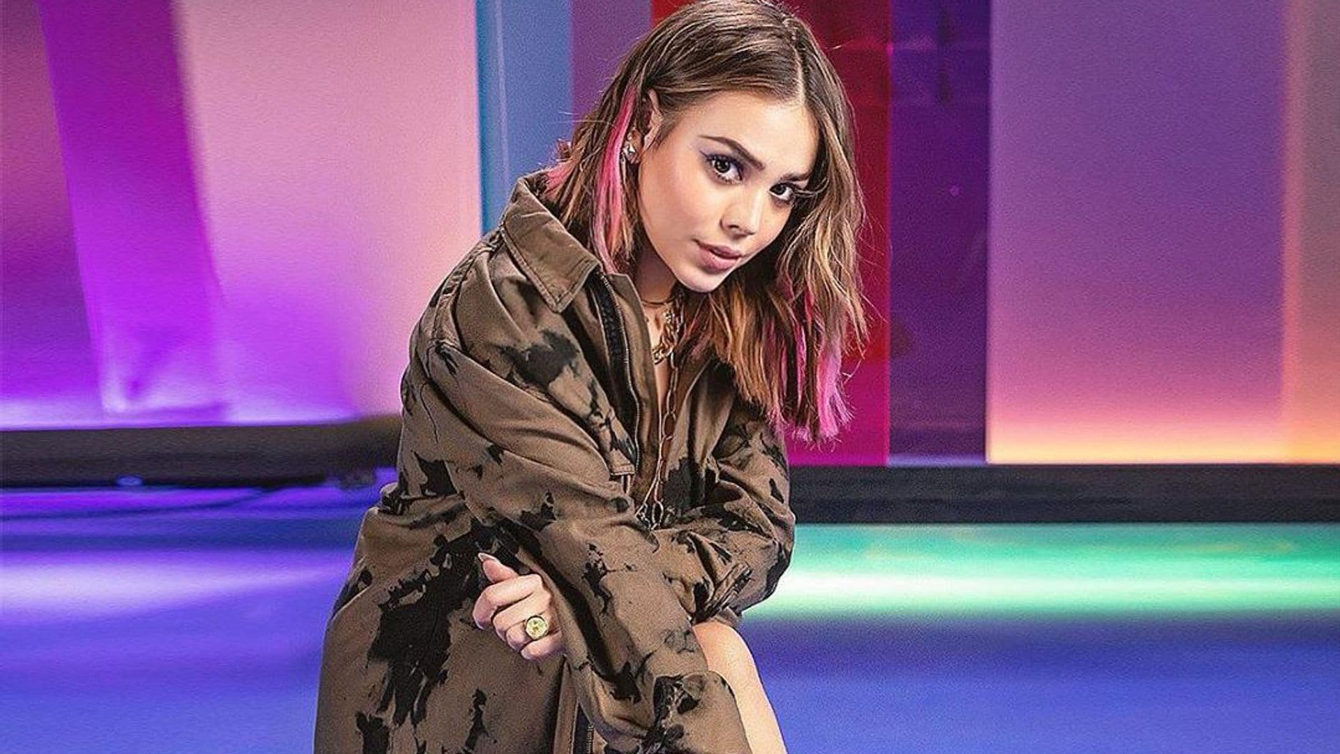 Danna Paola comparte sensual grabación en la ducha y todos sus fans enloquecen