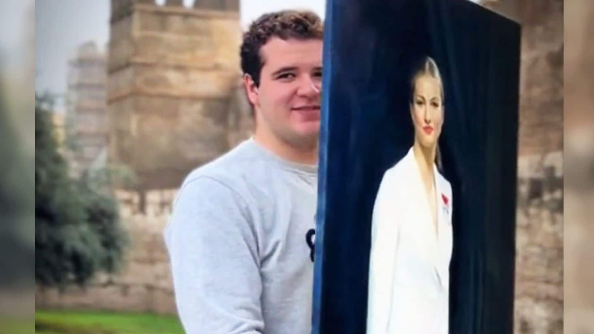 Conoce al joven artista que se ha hecho viral por su asombroso retrato a la princesa Leonor