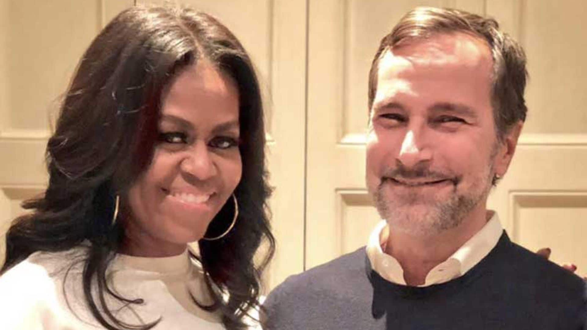 Michelle Obama y James Costos, dos buenos amigos en plena promoción de sus últimos trabajos