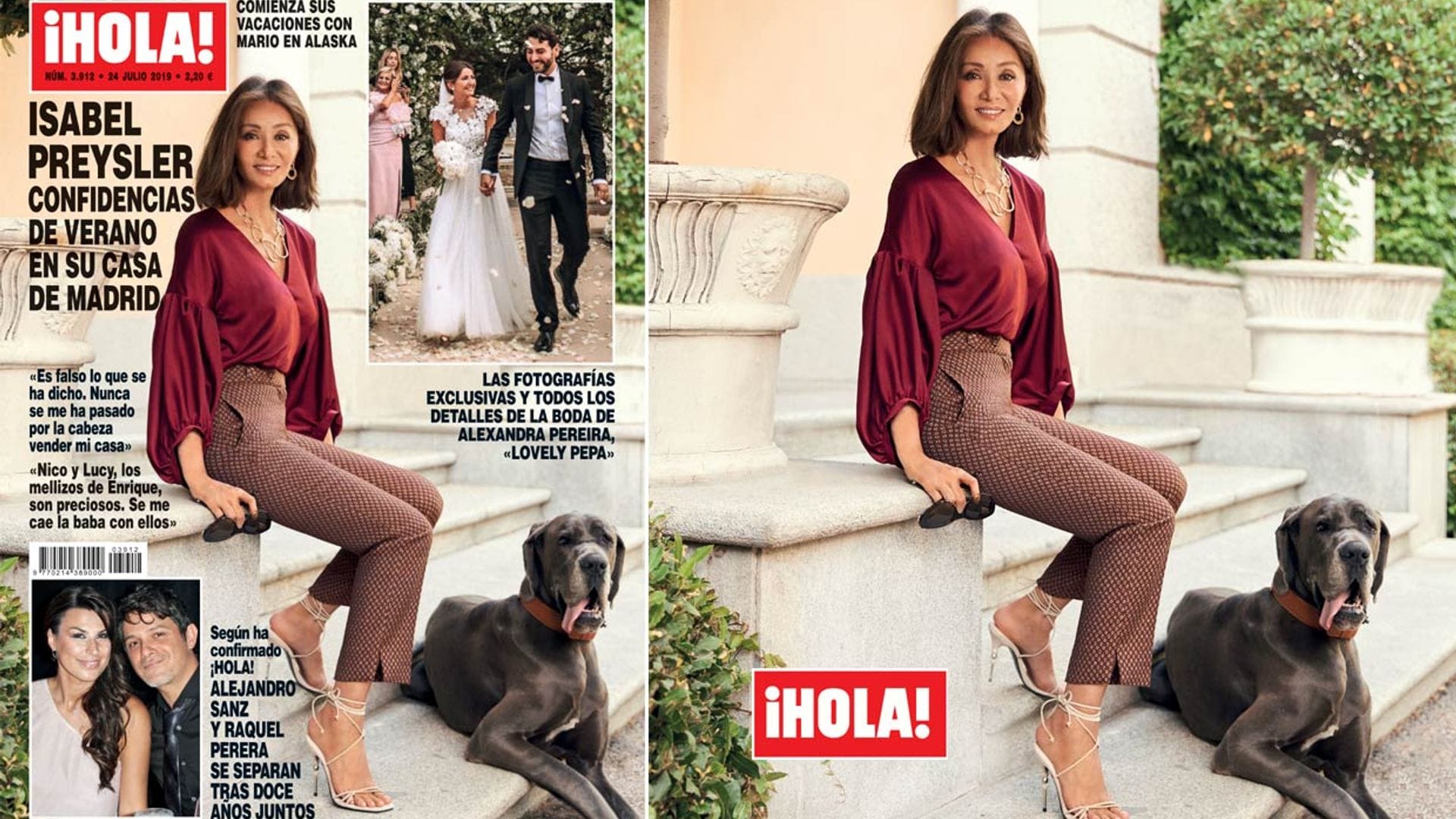 En ¡HOLA!: Isabel Preysler, confidencias de verano en su casa de Madrid