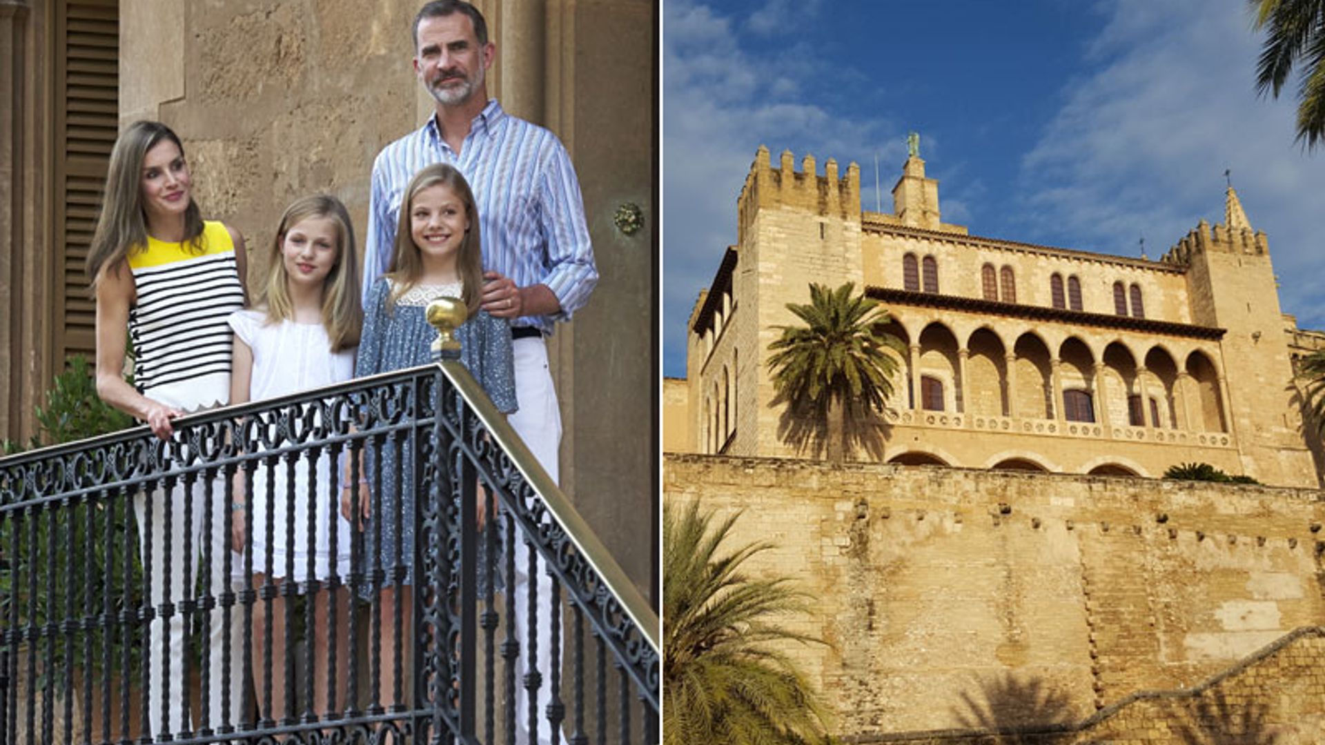 Los Reyes y sus hijas cambian Marivent por La Almudaina para su posado estival