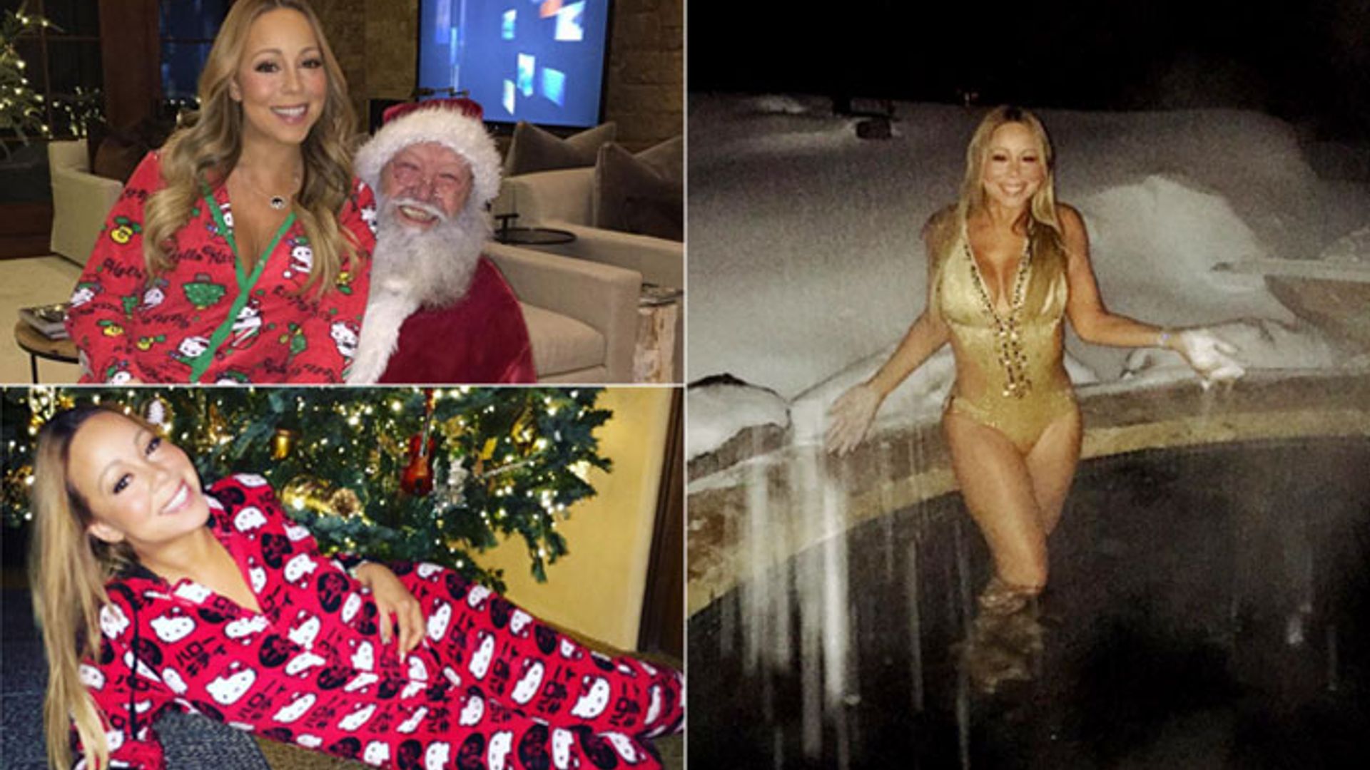 Mariah Carey no pone límite a su espíritu navideño