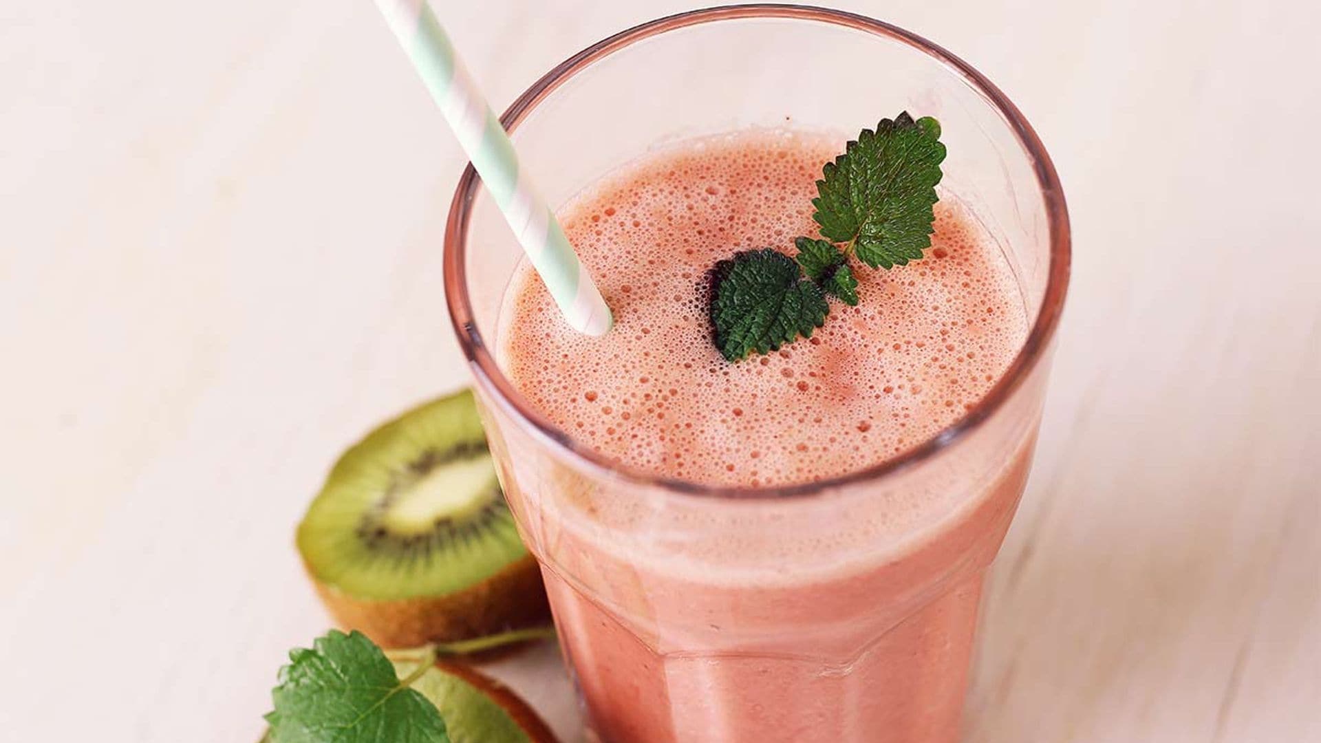 Batido de fresas y kiwi