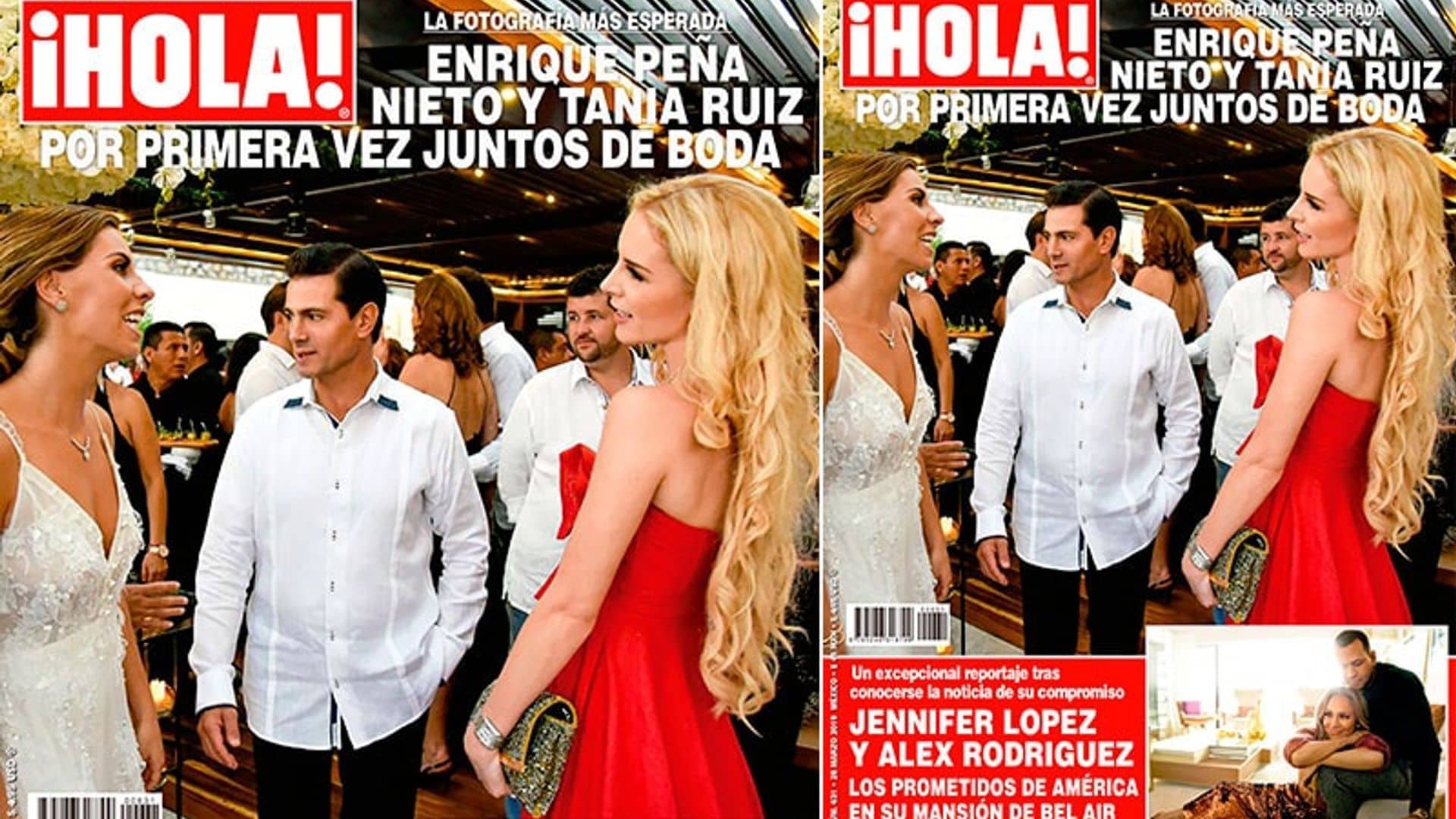 En ¡HOLA!, Enrique Peña Nieto y Tania Ruiz por primera vez juntos de boda