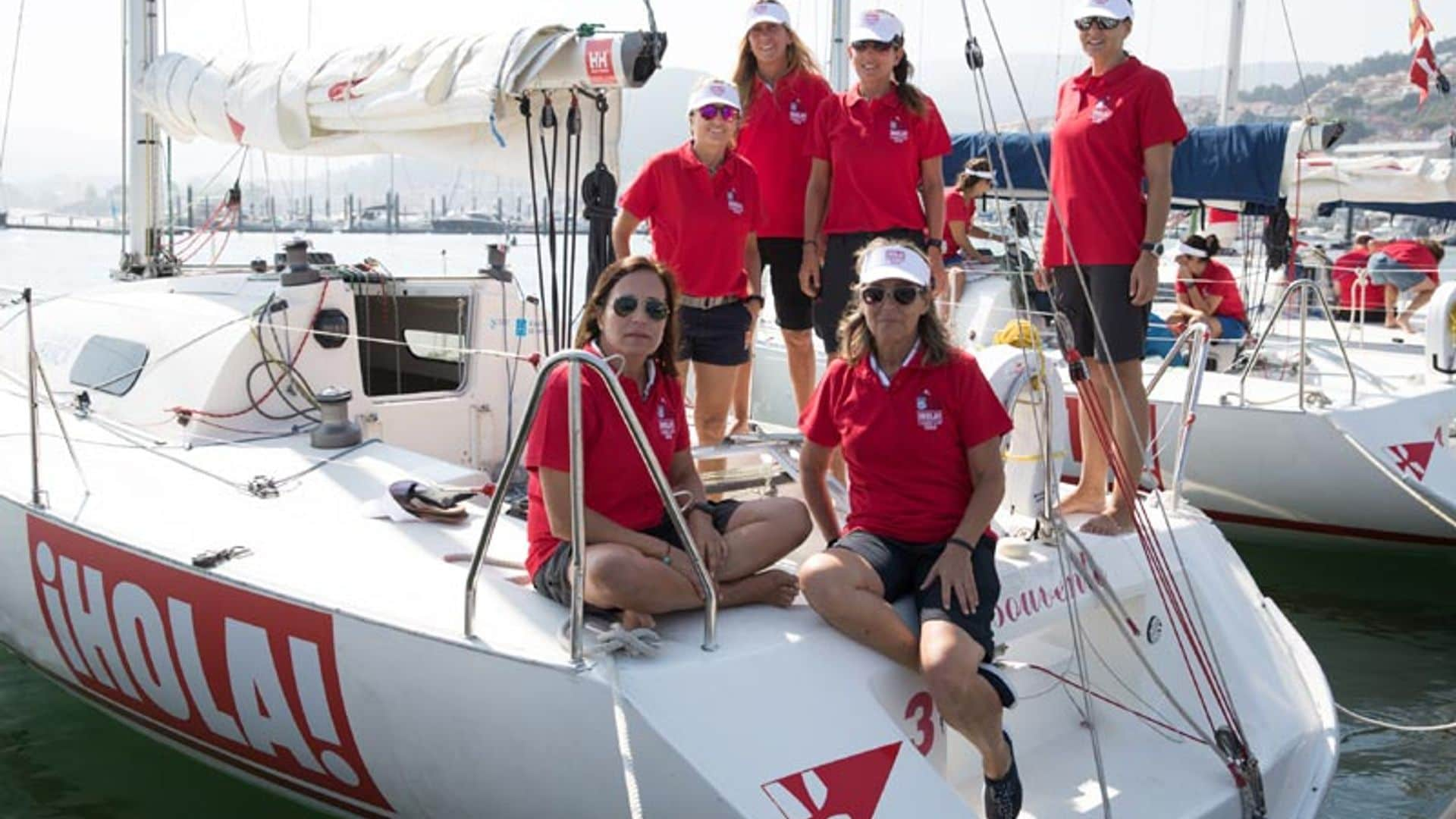 Arranca la regata ¡HOLA! Ladies Cup, en el marco de la 31º edición del Trofeo Príncipe de Asturias al que acude el rey Juan Carlos