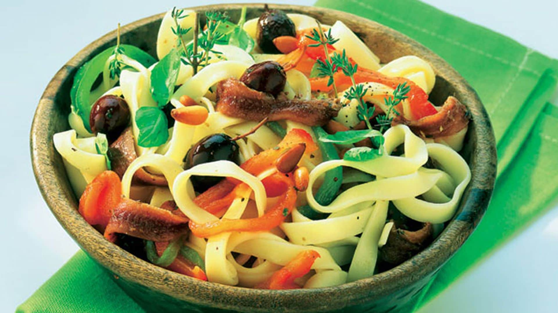 'Fettuccine' con anchoas