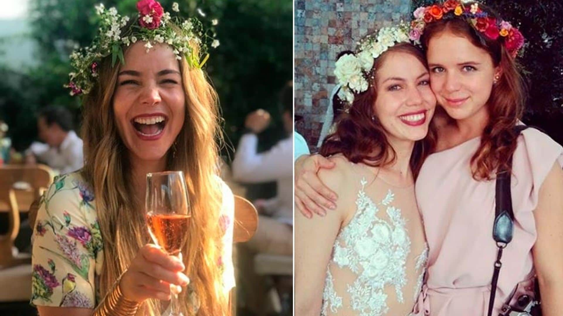 Camila Sodi, la más feliz en la boda de su hermana –y sí, ahí estuvo Diego Luna-