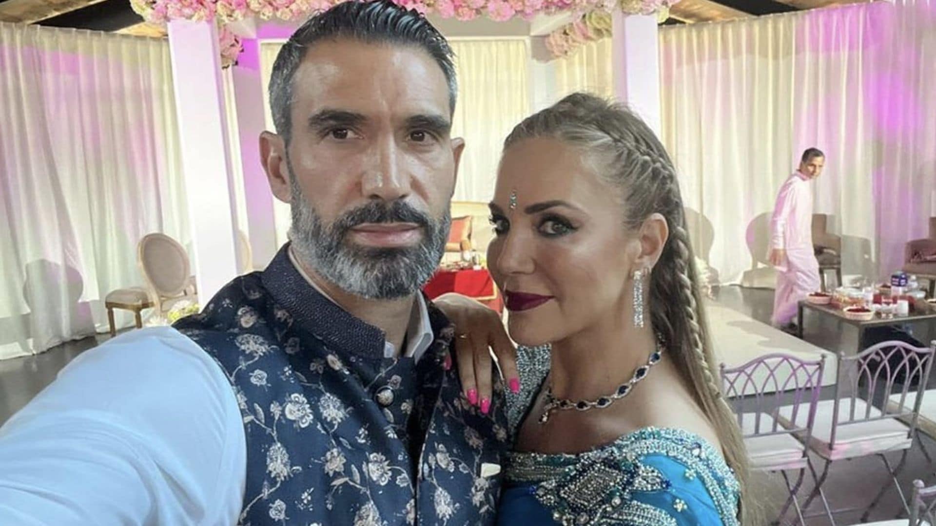 Ingrid Asensio y Fernando Sanz, dos futuros abuelos exuberantes en una boda hindú