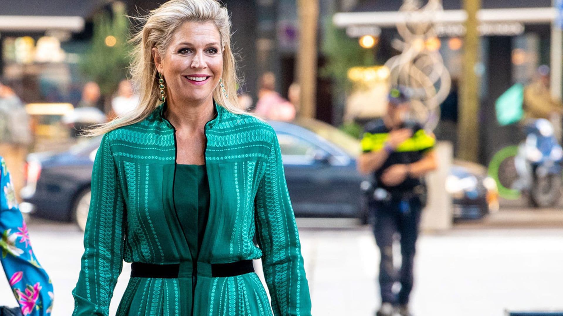 Máxima de Holanda inaugura el curso con un vestido de diosa griega