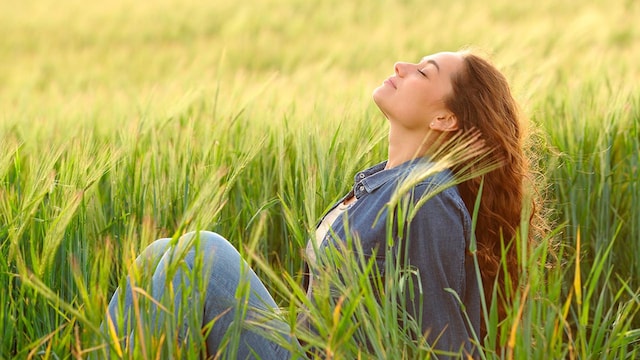 mujer aire libre