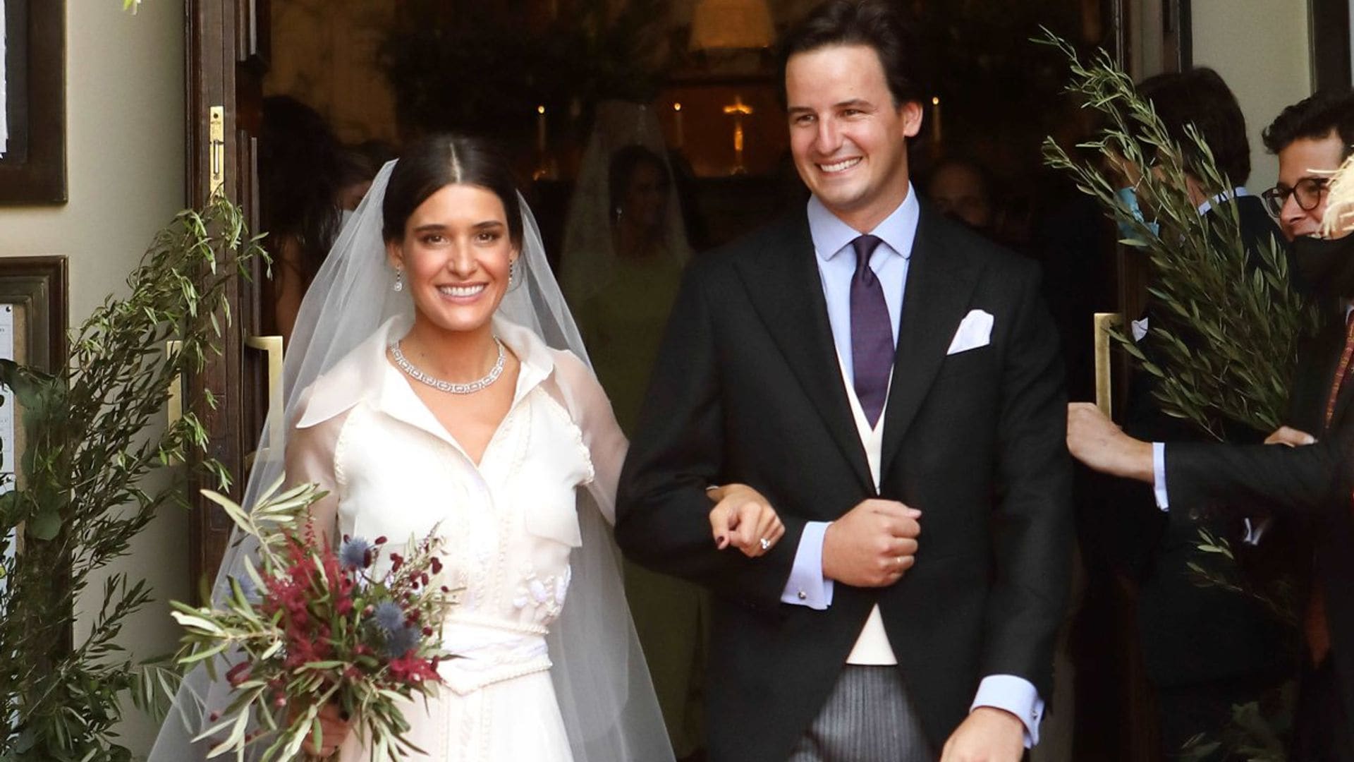 La elegante boda de Lucía Martín Alcalde y Santiago Benjumea reúne en Madrid a la aristocracia sevillana