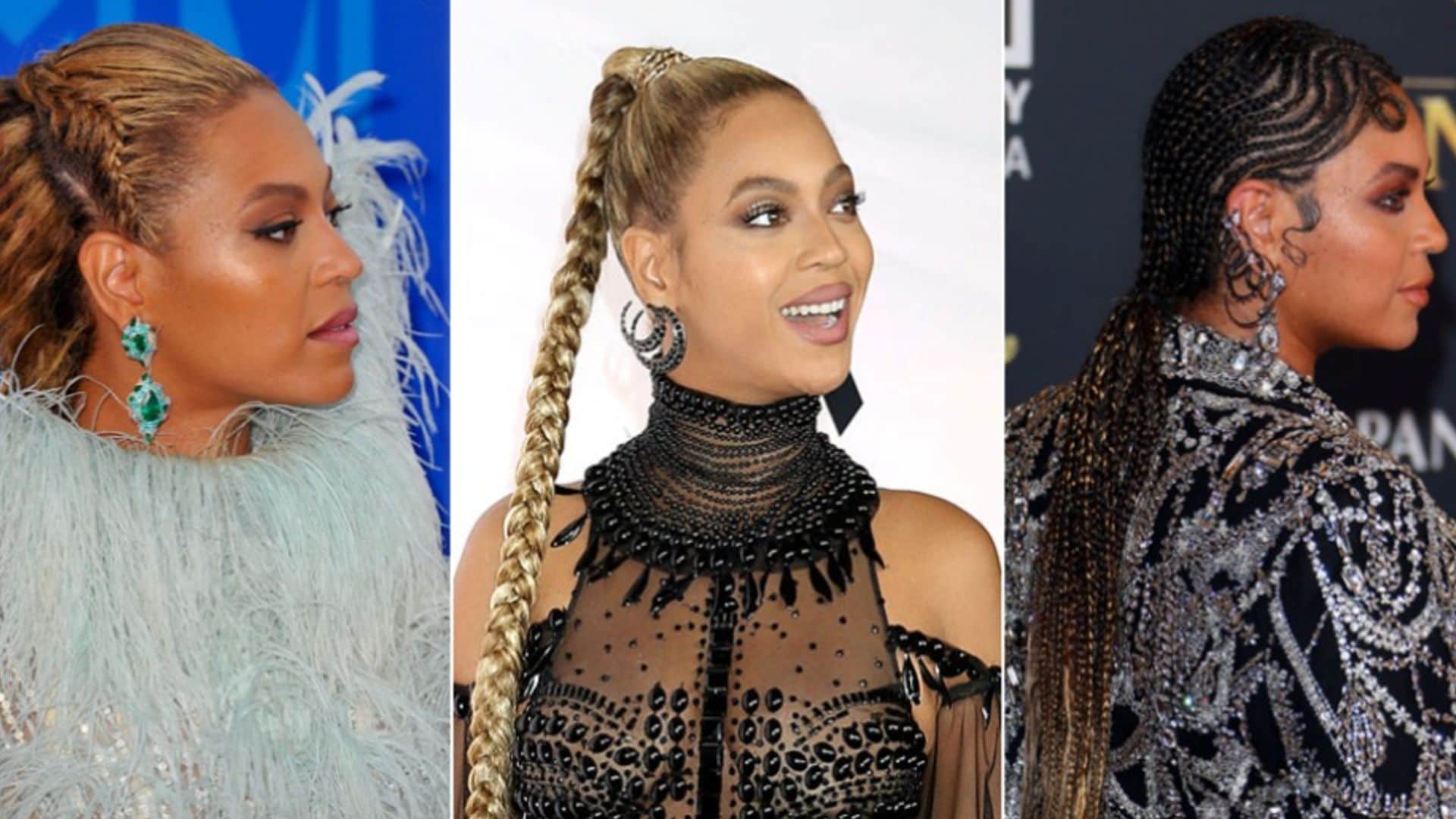 12 peinados, una técnica: Beyoncé y sus mejores looks con trenzas