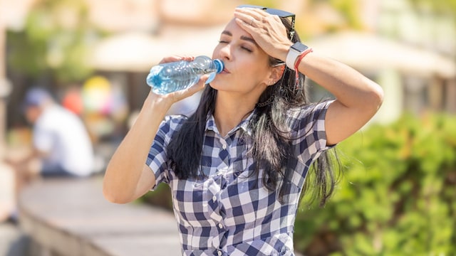 mujer calor