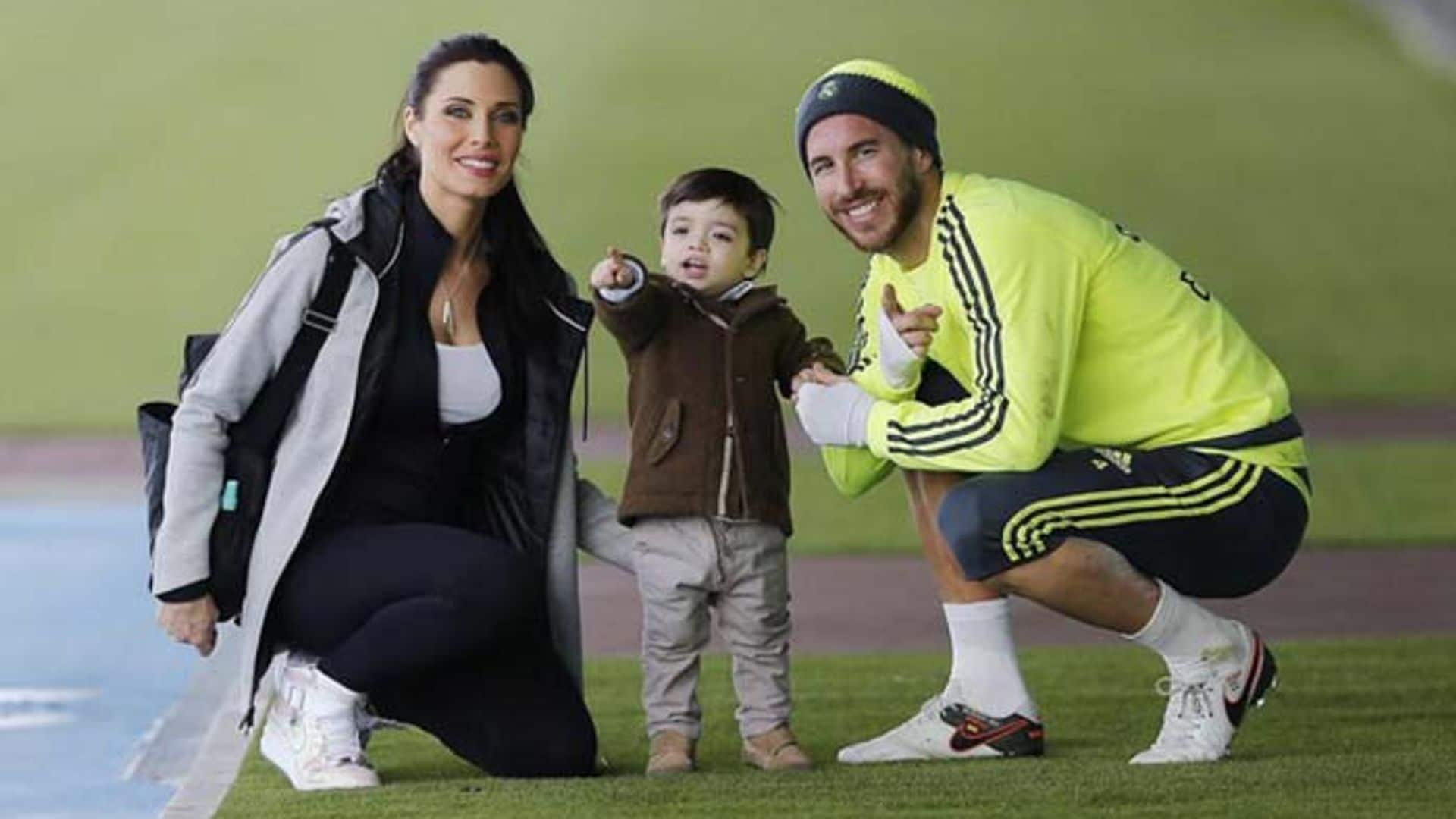 Pilar Rubio y Sergio Ramos muestran que su hijo es todo un campeón