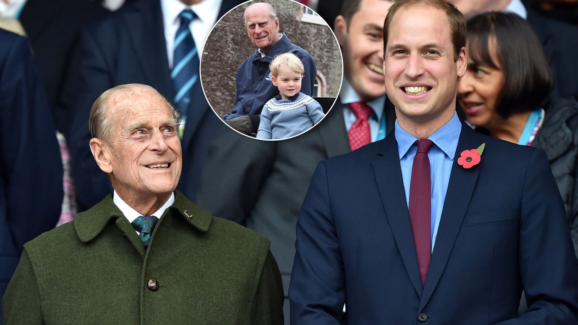 prince william shares unseen photo of prince george with great grandpa prince philip