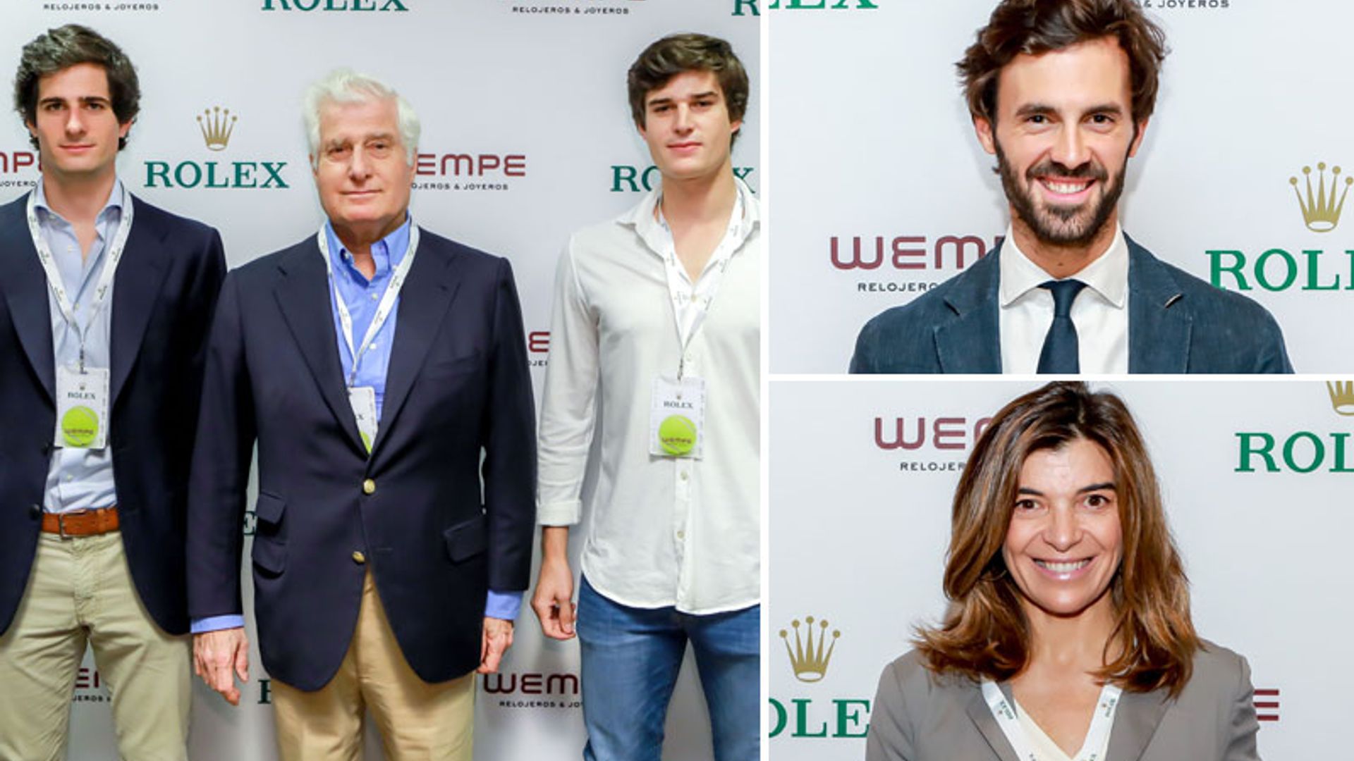 El Duque de Alba y sus hijos, el futbolista Achraf Hakimi, Enrique Solís... visitan el salón VIP de Rolex en el Mutua Madrid Open