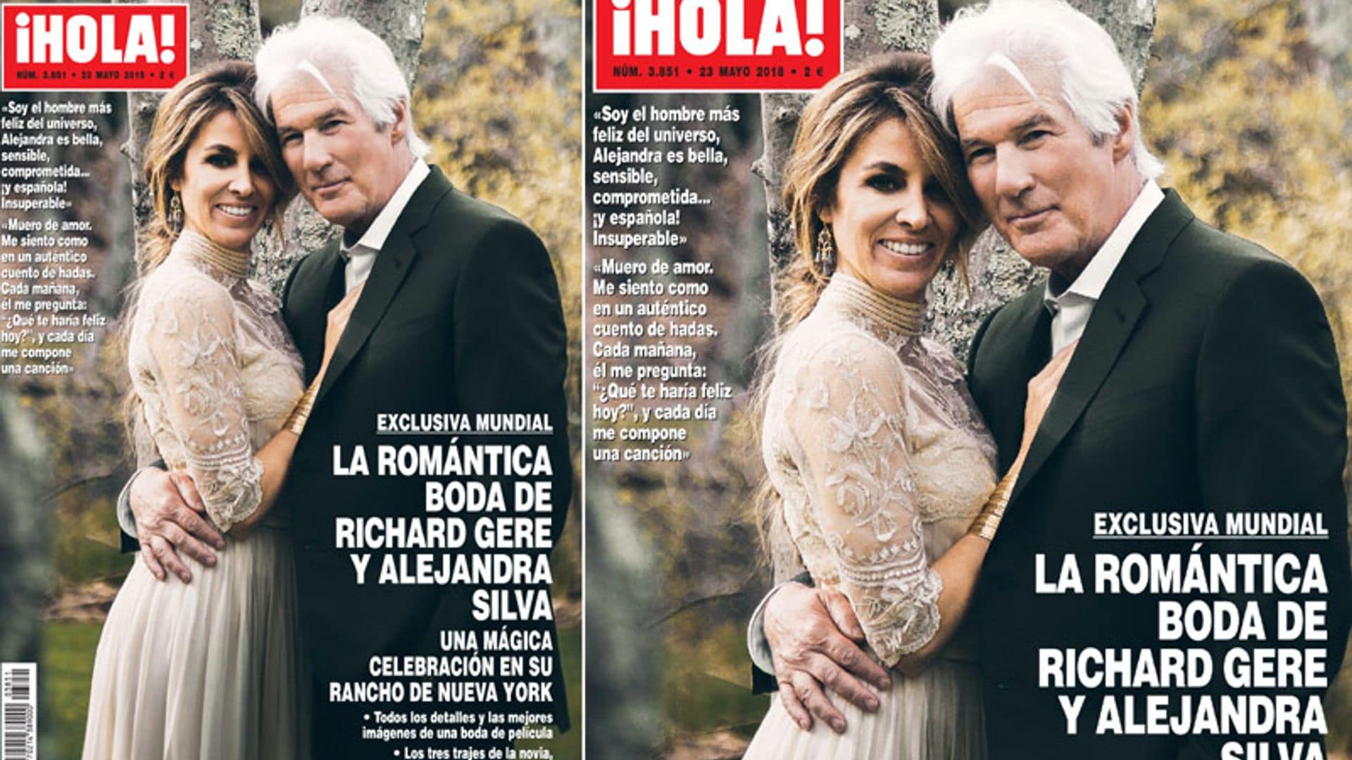 Exclusiva mundial en ¡HOLA!: La romántica boda de Richard Gere y Alejandra Silva