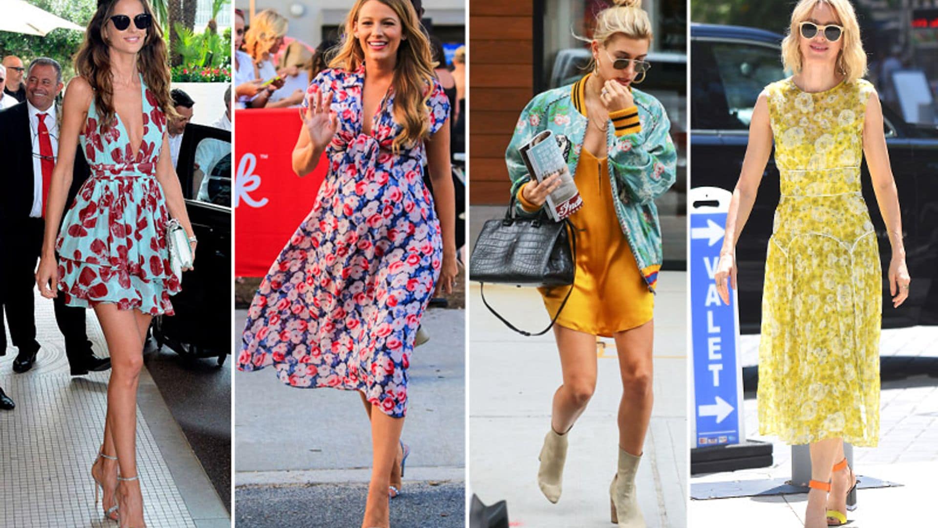 Así se lleva el 'print' floral según Blake Lively, Hailey Baldwin & Co.