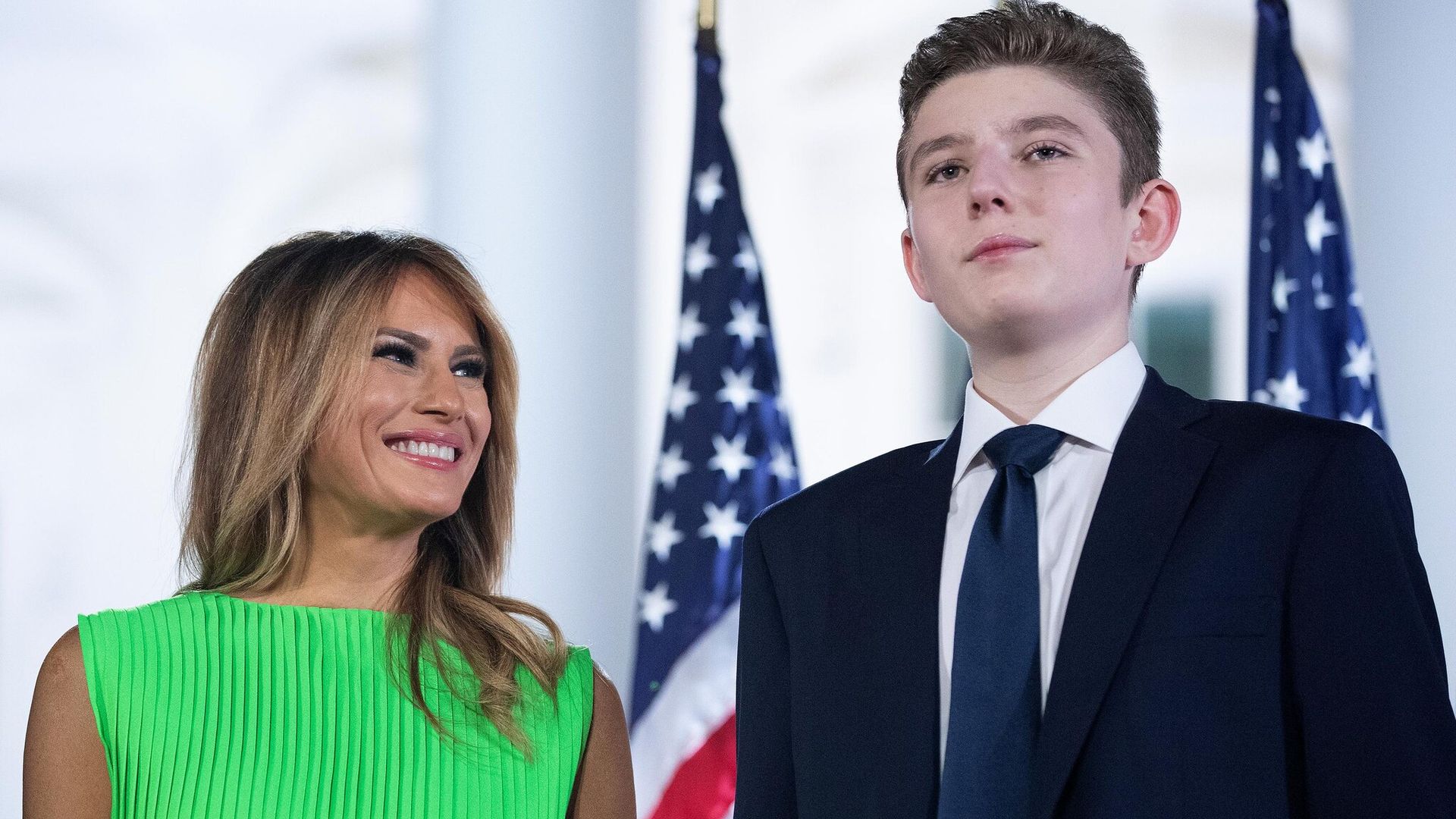 donald trump melania trump y barron trump