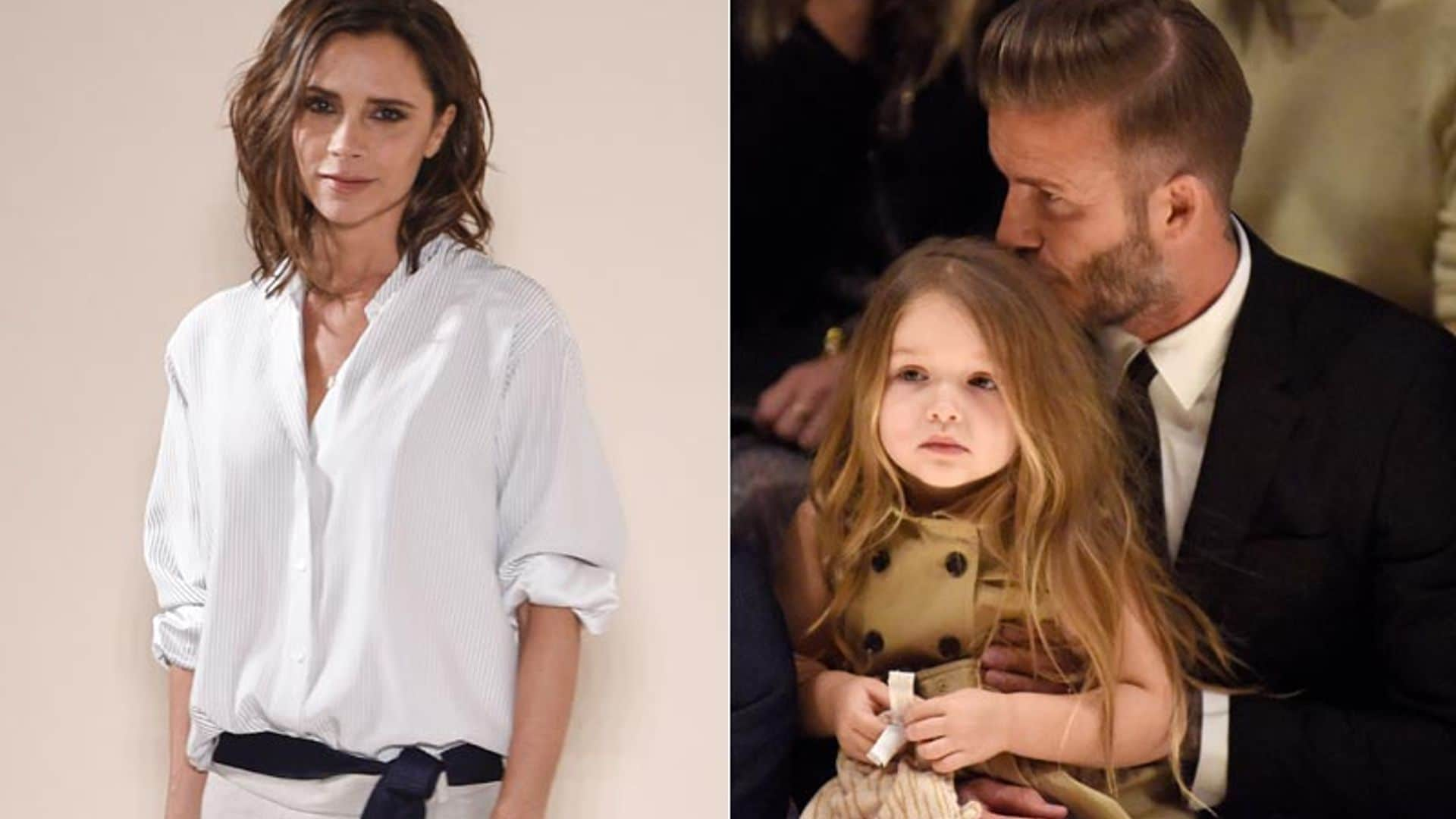 ¿Zapatos de tacón o botas de fútbol? Harper Beckham empieza a tenerlo claro