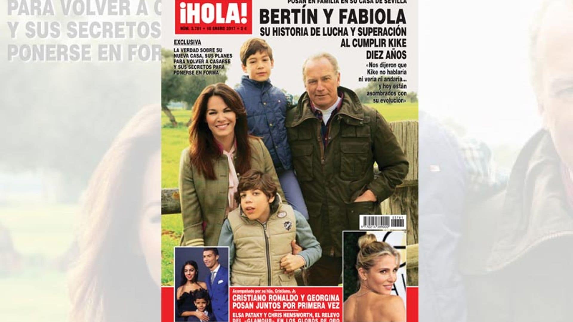 Exclusiva en ¡HOLA!, Bertín y Fabiola, su historia de lucha y superación al cumplir su hijo Kike diez años