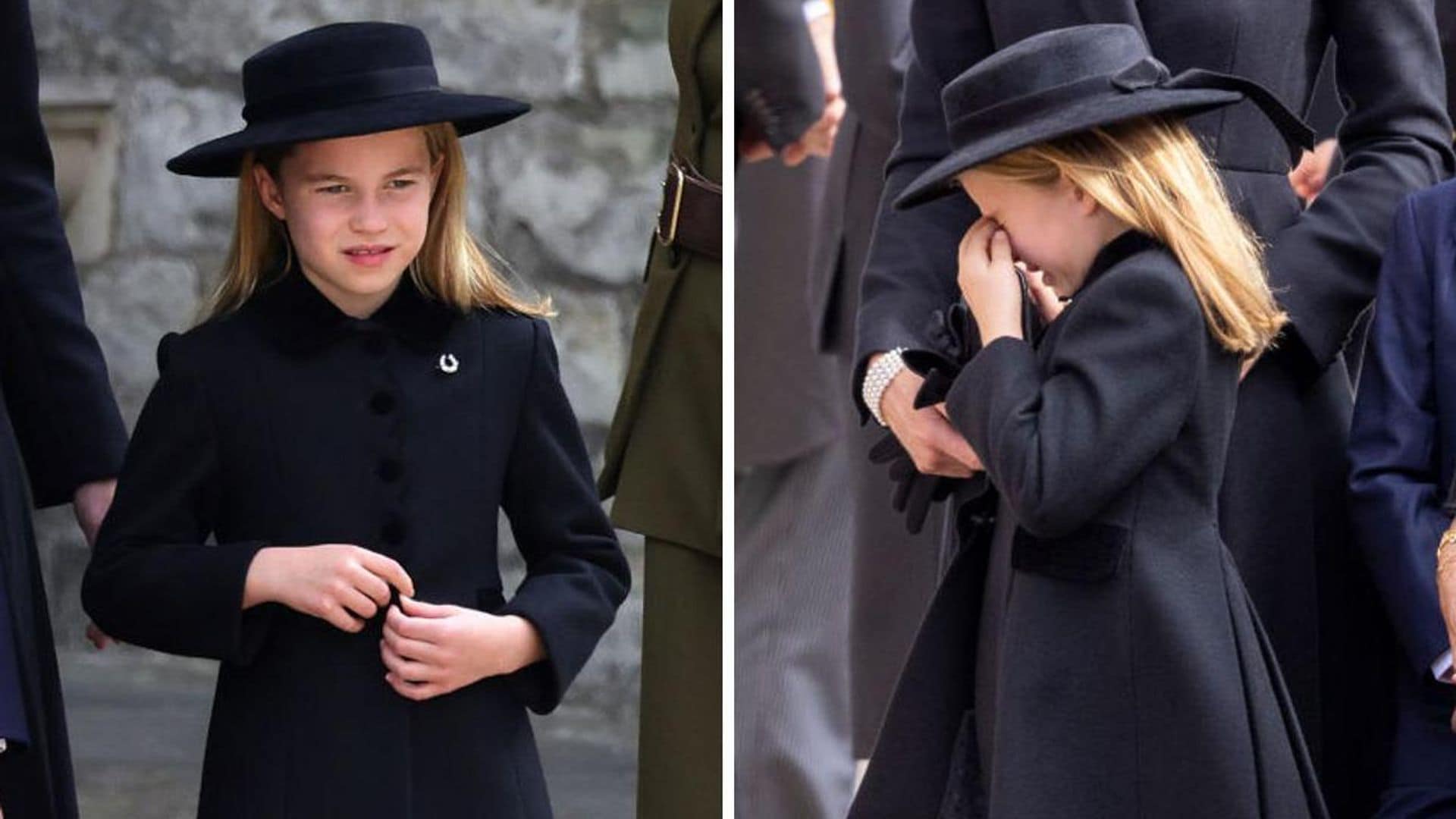 La princesa Charlotte rompe en llanto en el último adiós a su bisabuela, la reina Isabel II