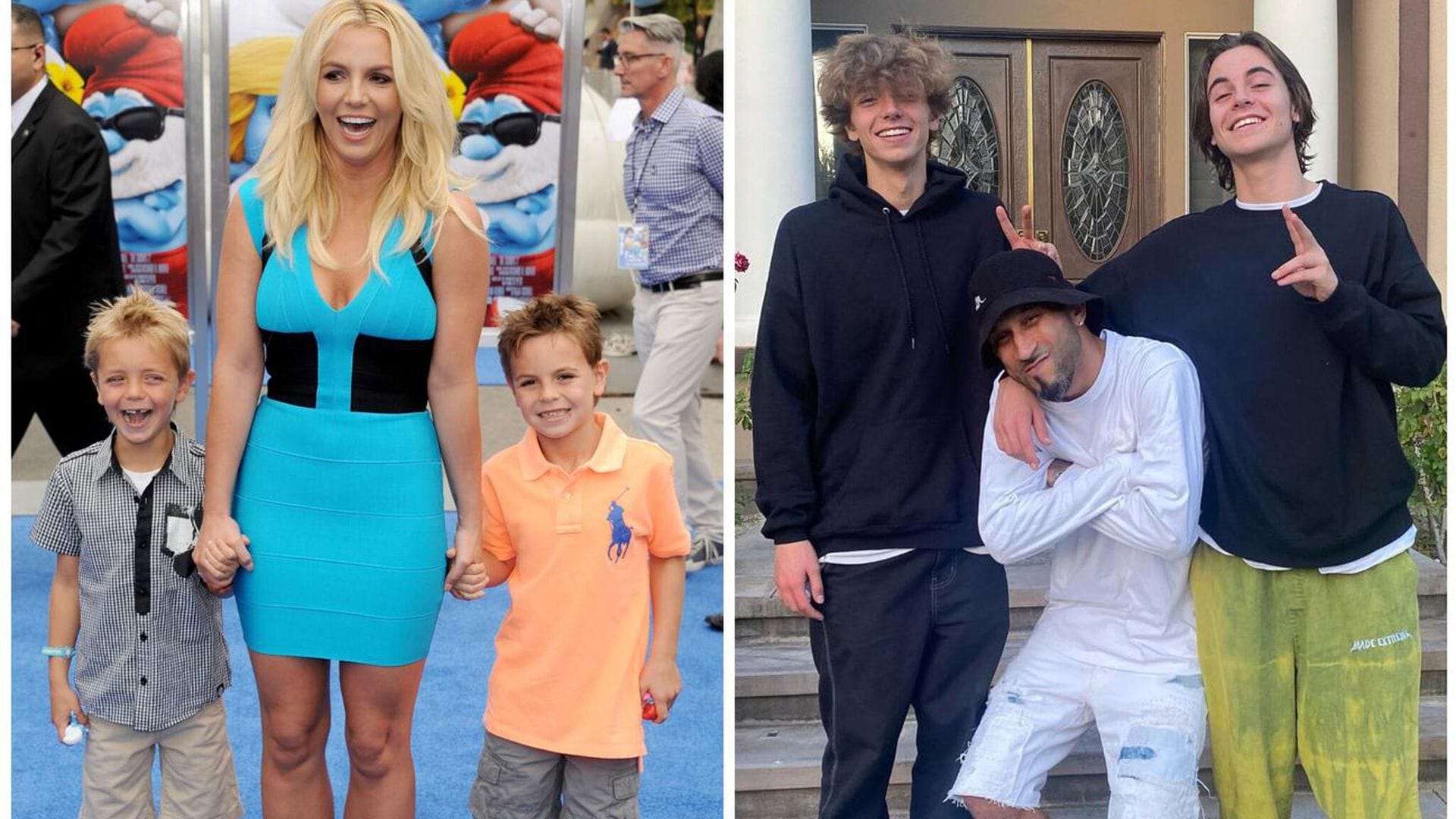 De tiernos niños a guapos adolescentes: así lucen los hijos de Britney Spears