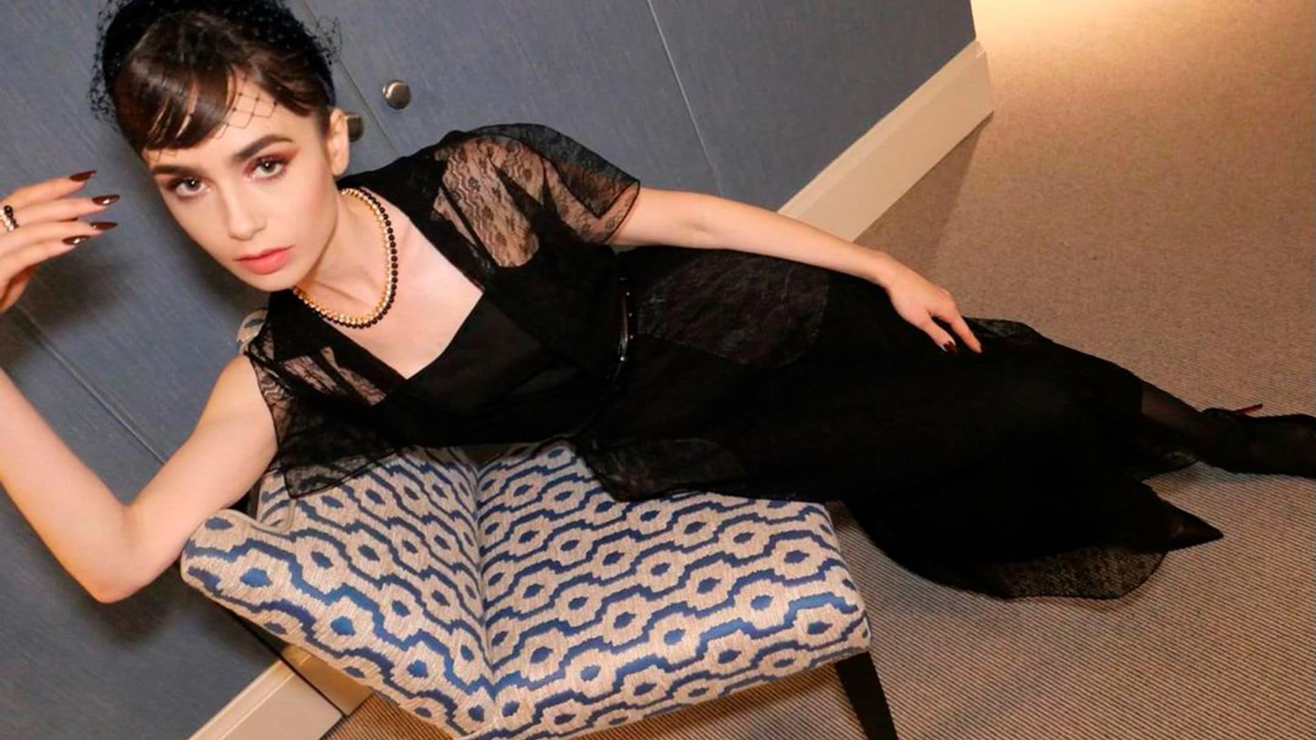 Glamour y elegancia, el último look de Lily Collins desprende 'savoir faire'