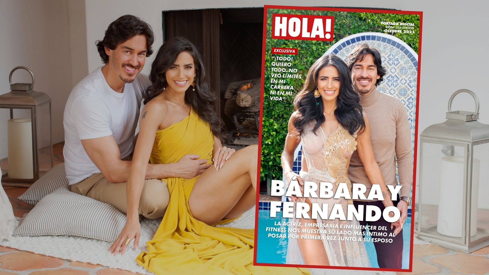 Bárbara De Regil posa por primera vez junto a su esposo Fernando Schoenwald