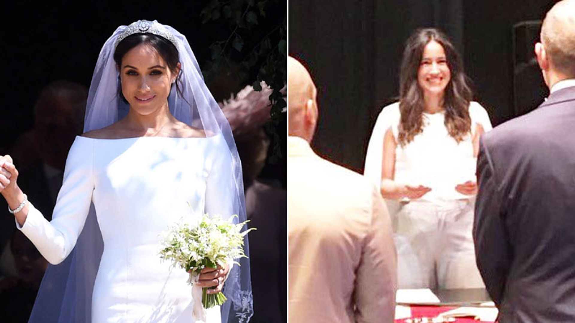 Meghan Markle y Begoña Villacís, dos rostros parecidos que hoy han pisado un altar ¡de blanco!