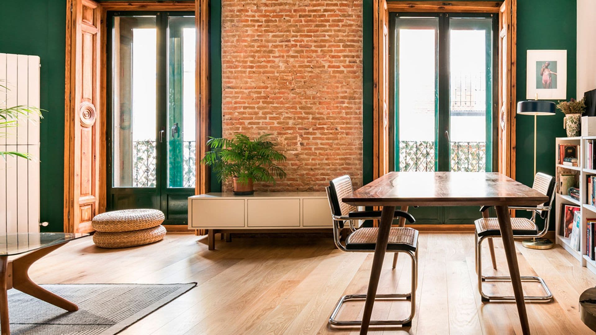 Este piso centenario, en el barrio madrileño de Malasaña, luce un estilo industrial muy 'chic'