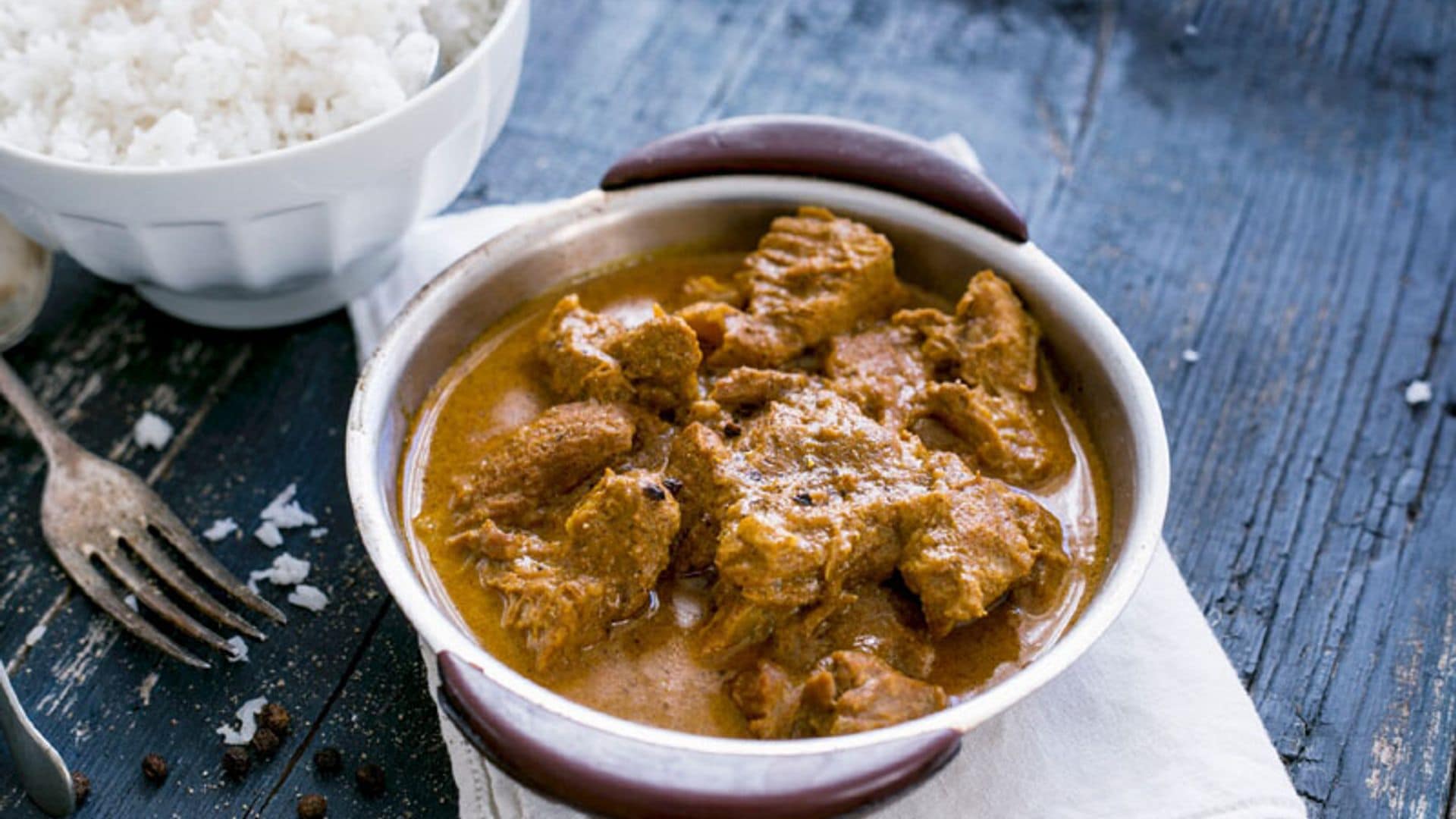 Curry de cordero al azafrán