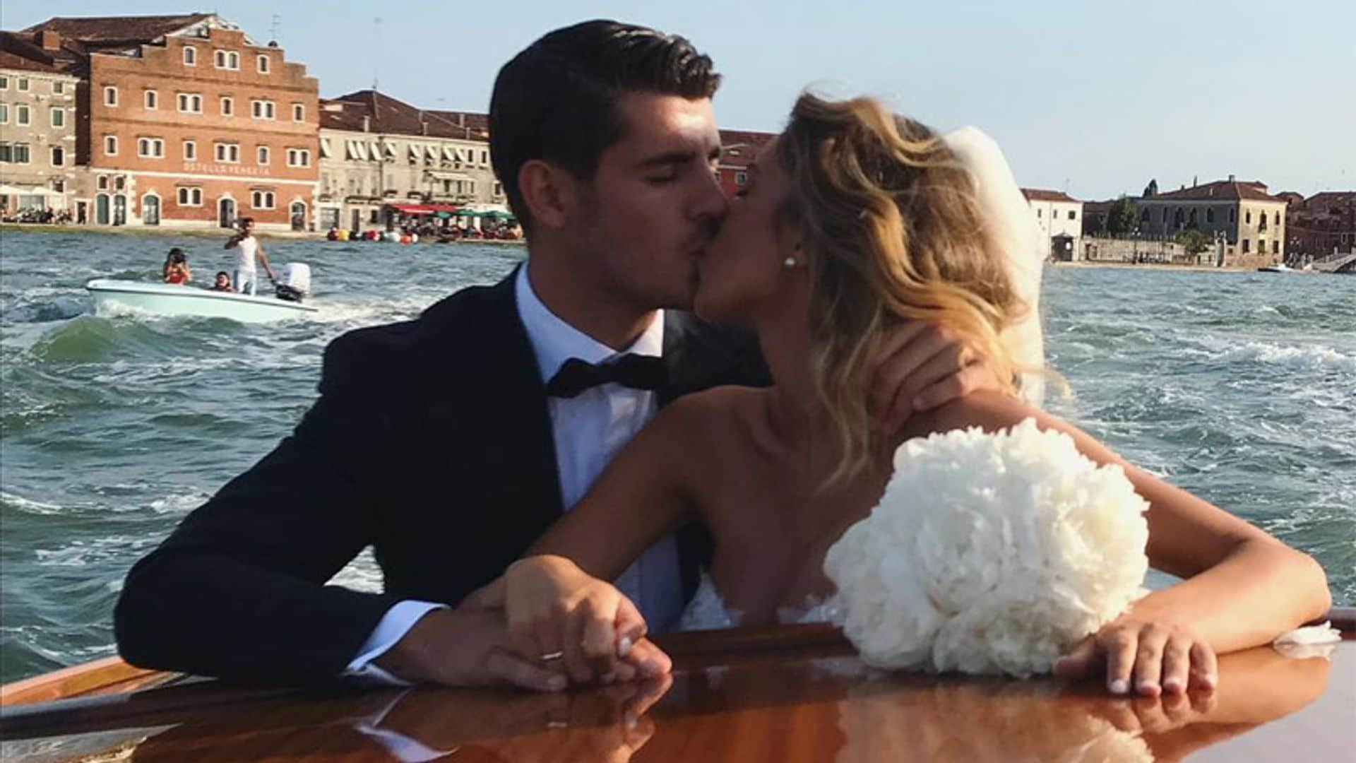 La romántica boda veneciana de Álvaro Morata y Alice Campello