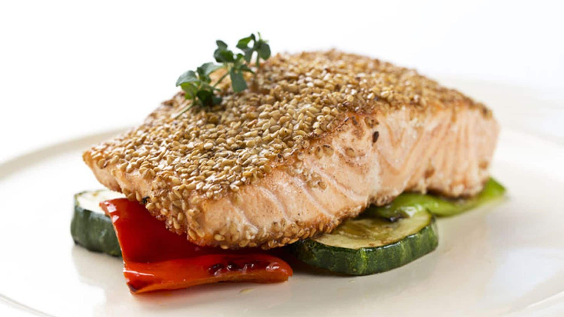 salmon con verduras 