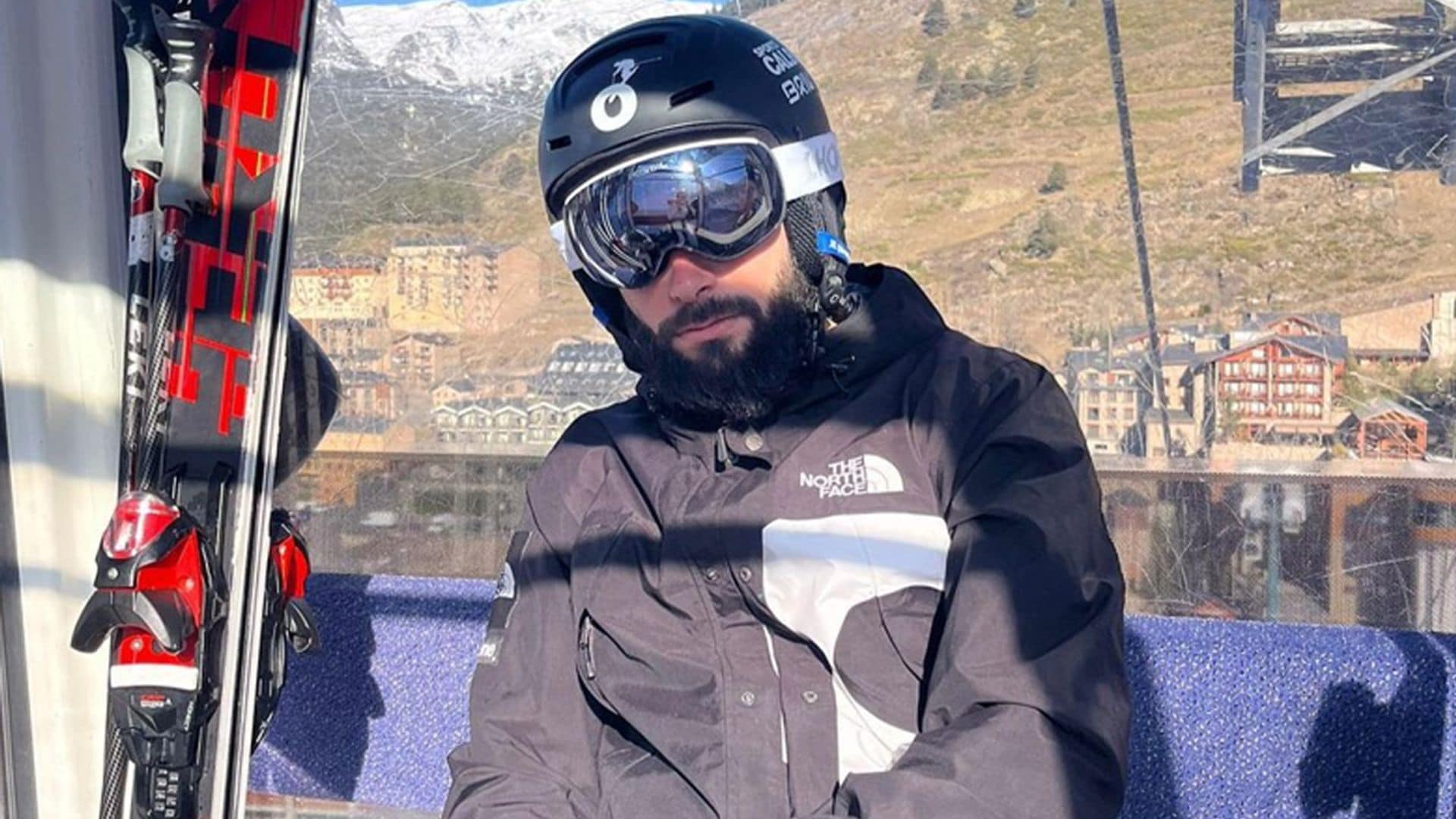 Jota Peleteiro, vacaciones en la nieve en su primera Navidad separado de Jessica Bueno