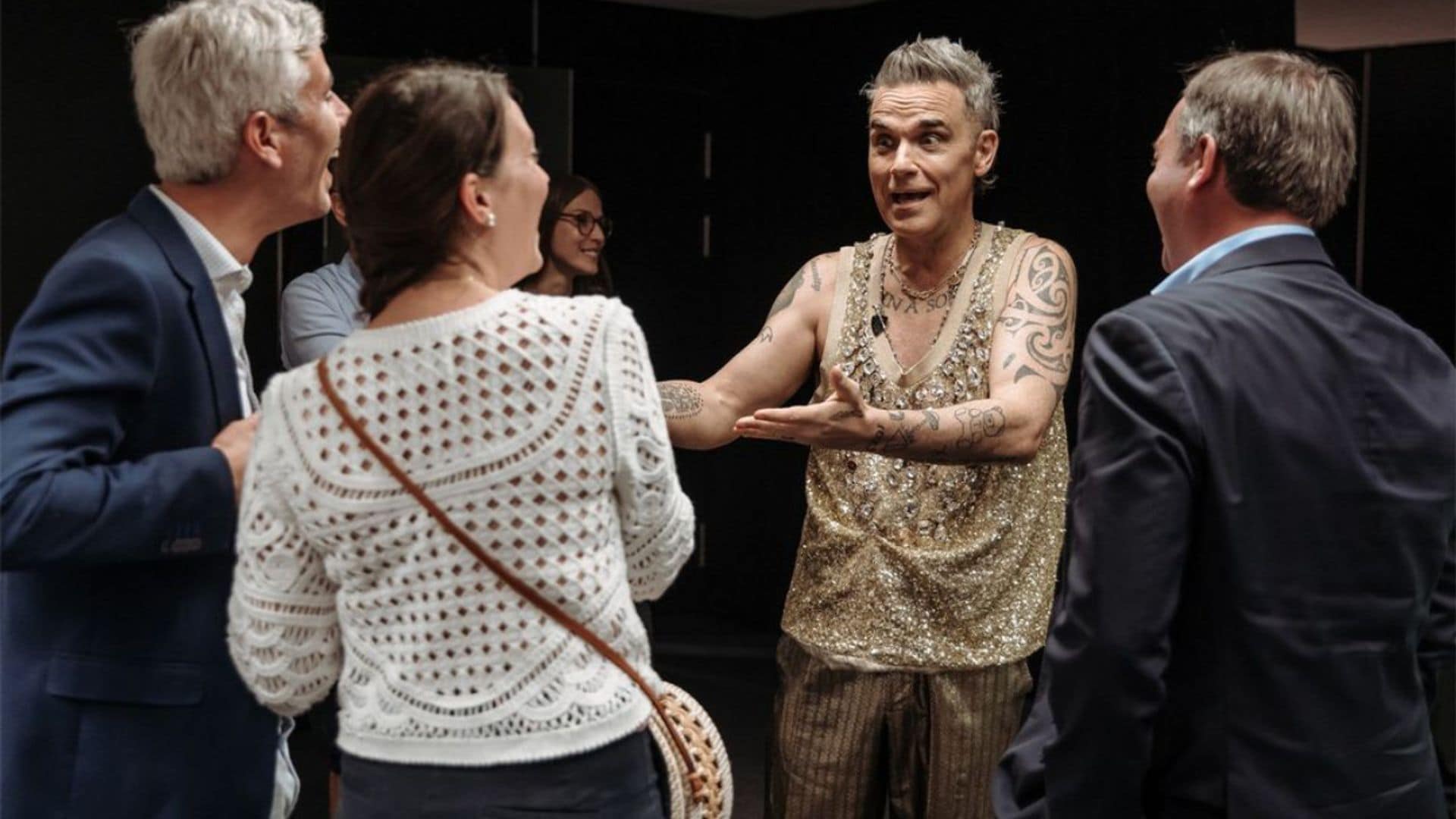 El momento fan de la Familia Gran Ducal con Robbie Williams en su concierto de Luxemburgo