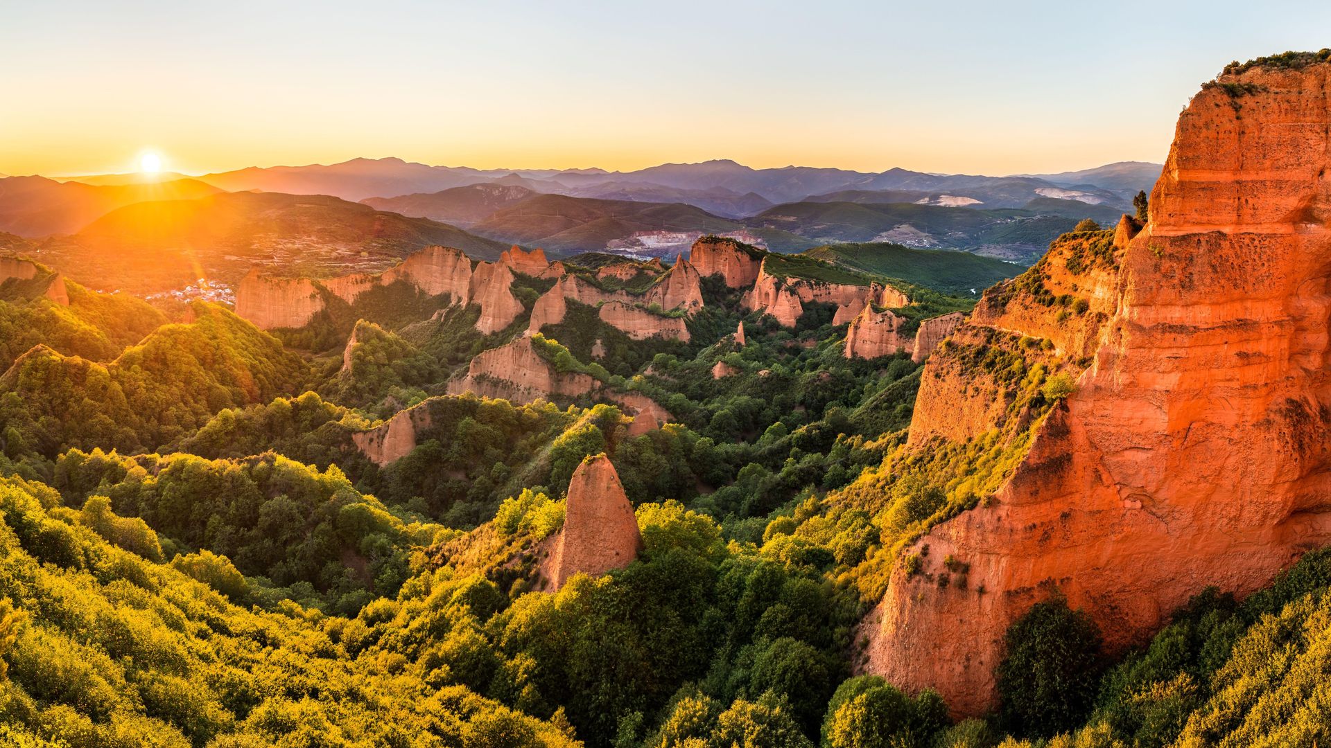 Yacimiento romano de Las Médulas, en la comarca leonesa de El Bierzo