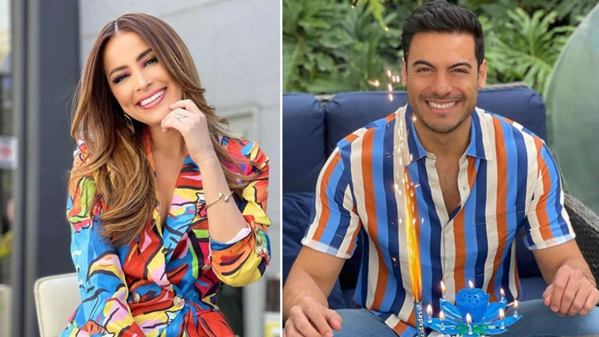 Cynthia Rodríguez le dedica una cariñosa felicitación de cumpleaños a Carlos Rivera